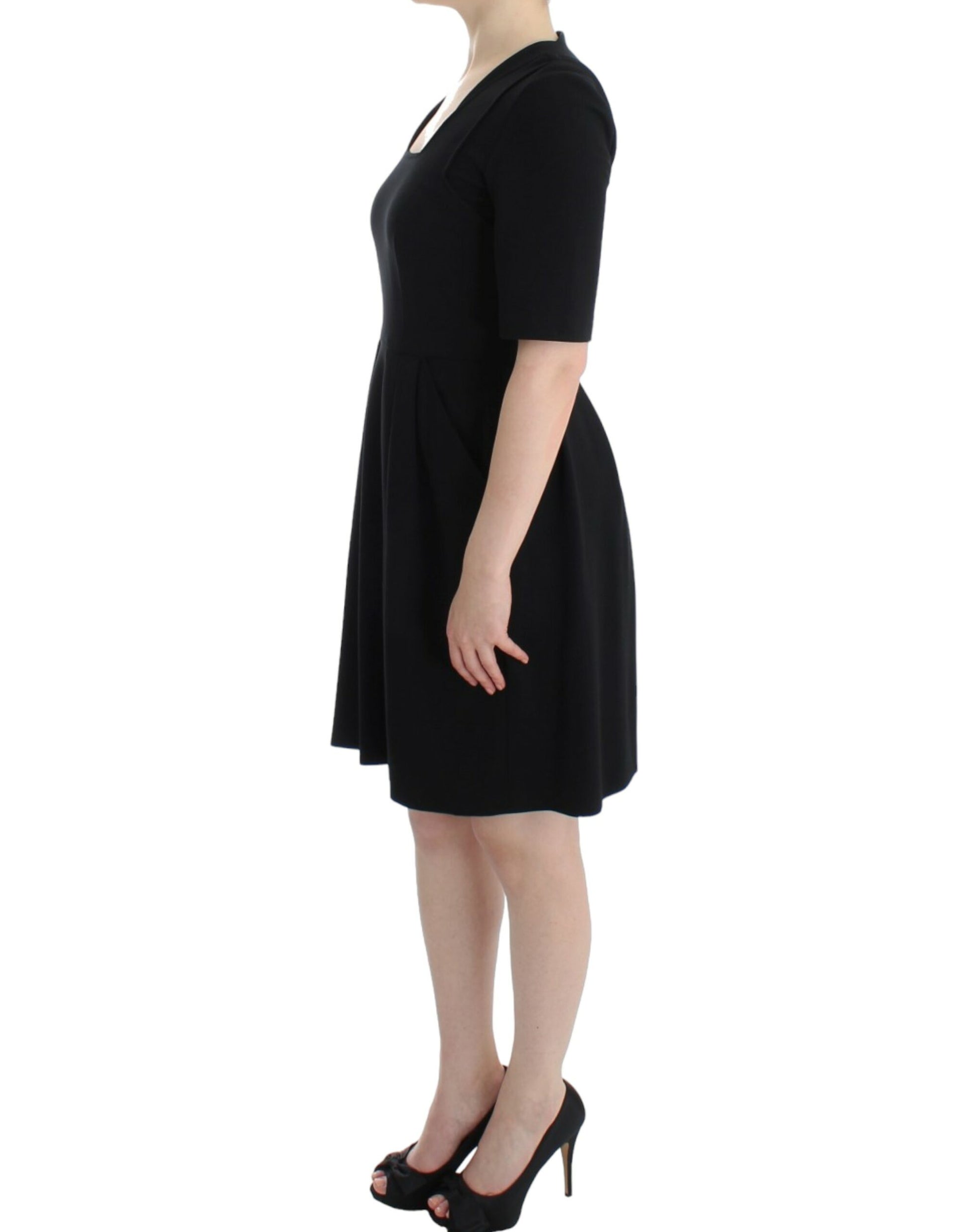 CO|TE Black short sleeve venus dress CO|TE