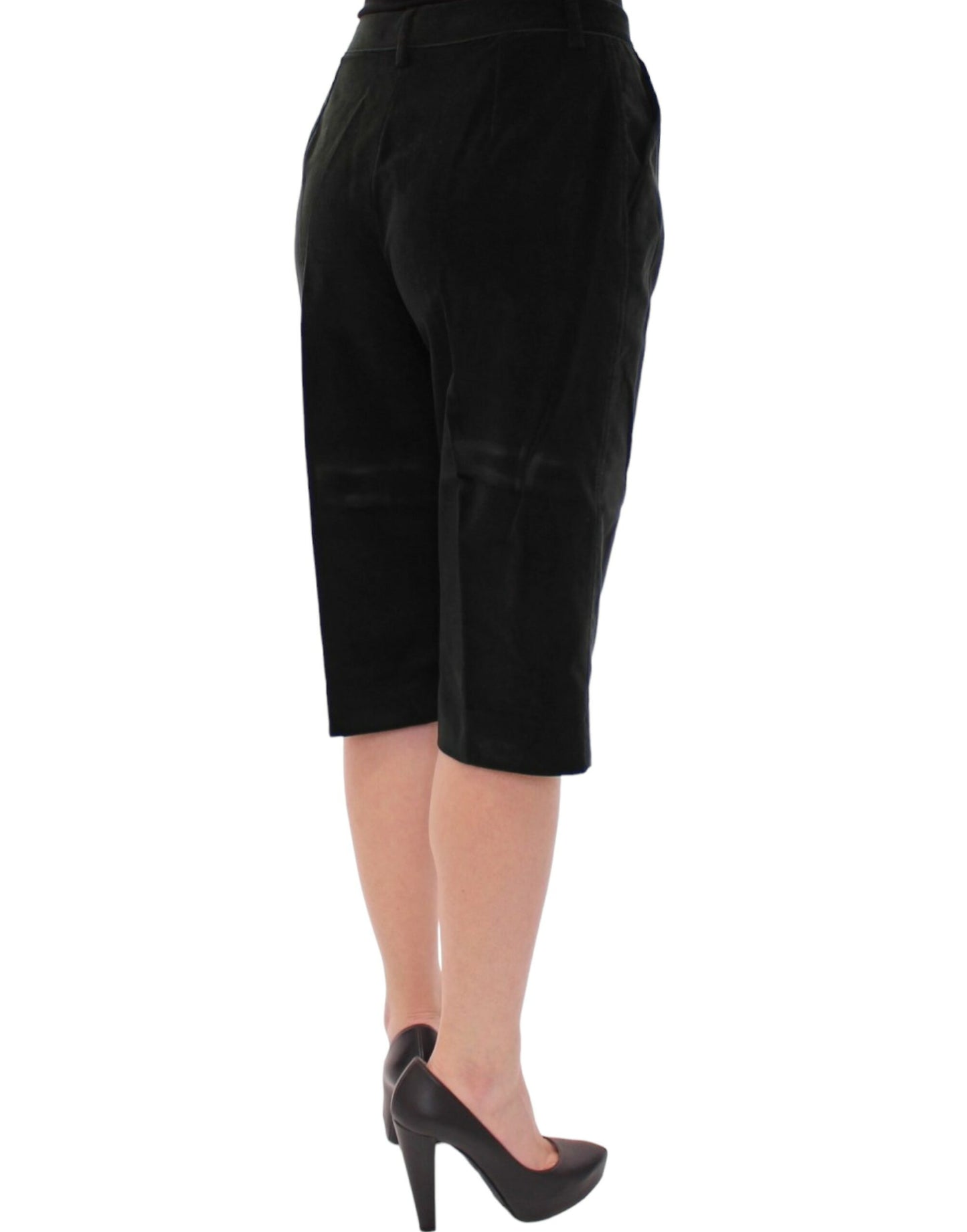 Dolce & Gabbana Black cotton shorts pants Dolce & Gabbana