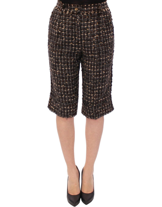 Dolce & Gabbana Multicolor wool shorts pants Dolce & Gabbana
