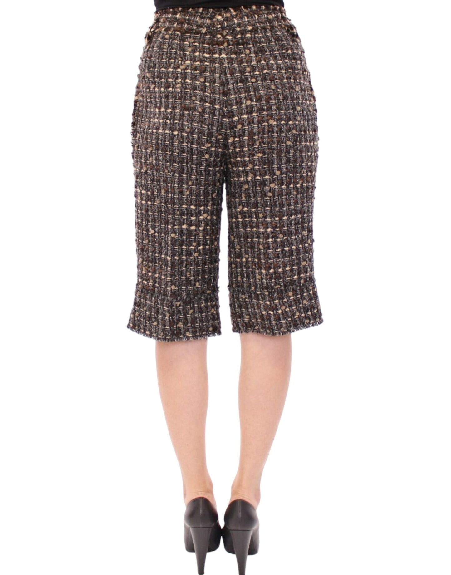 Dolce & Gabbana Multicolor wool shorts pants Dolce & Gabbana