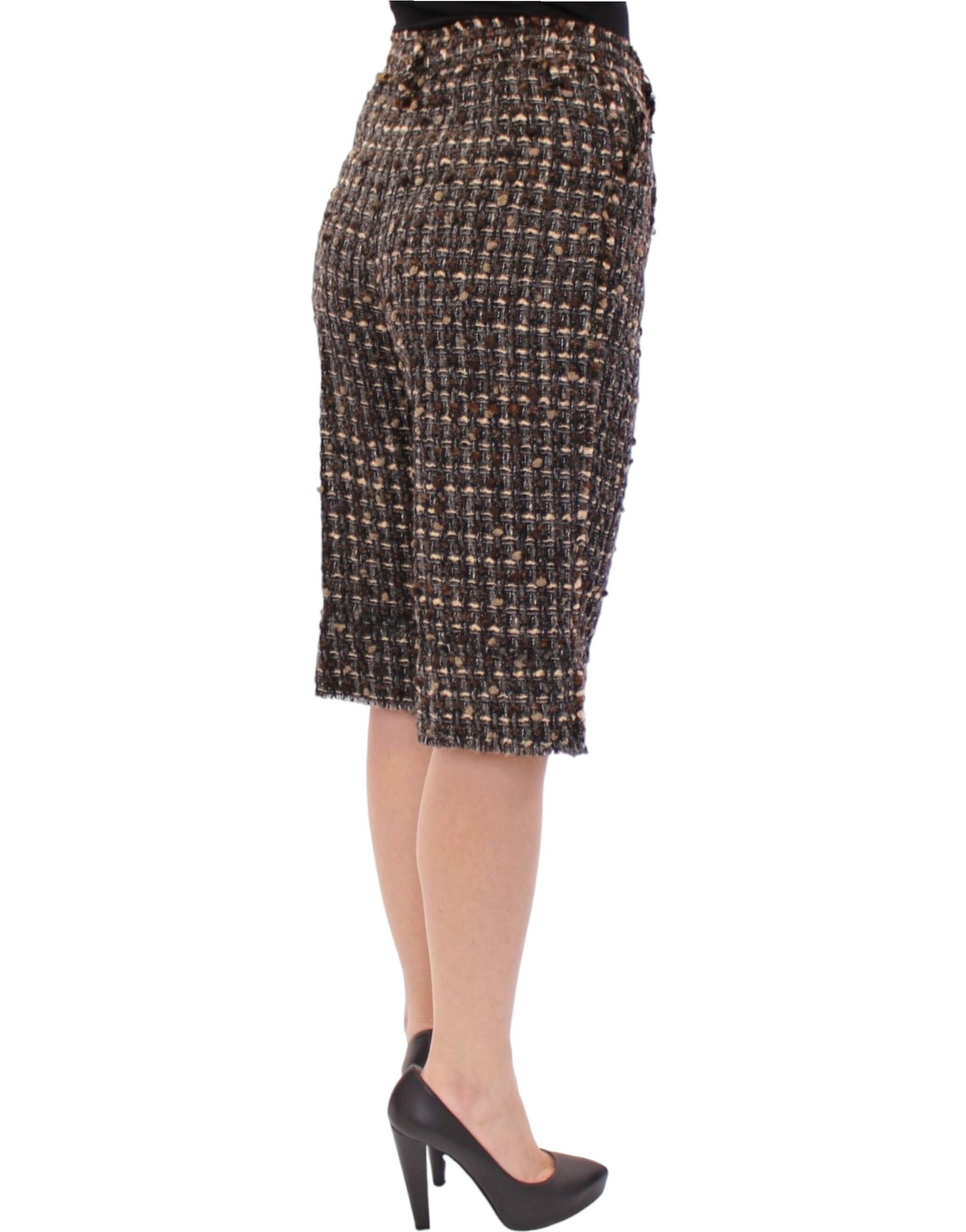 Dolce & Gabbana Multicolor wool shorts pants Dolce & Gabbana