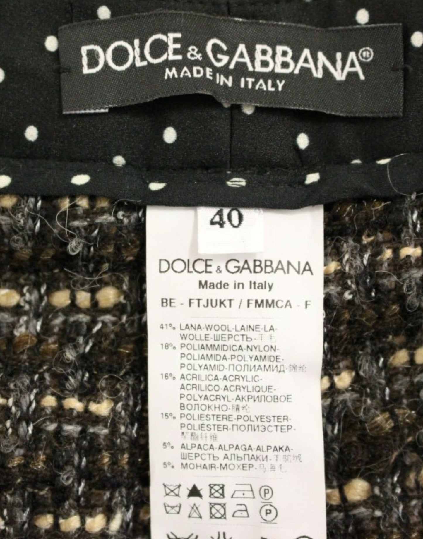 Dolce & Gabbana Multicolor wool shorts pants Dolce & Gabbana