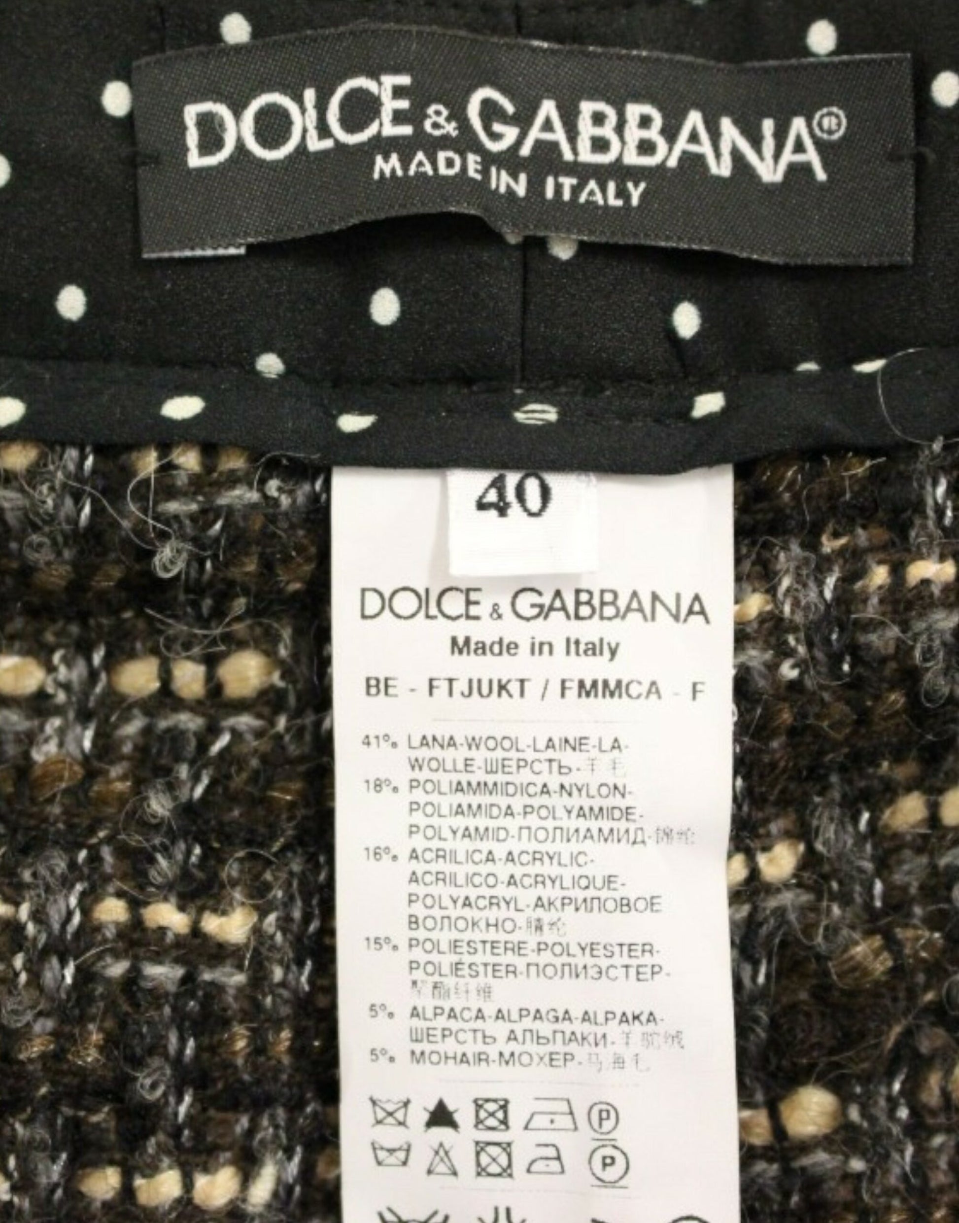 Dolce & Gabbana Multicolor wool shorts pants Dolce & Gabbana