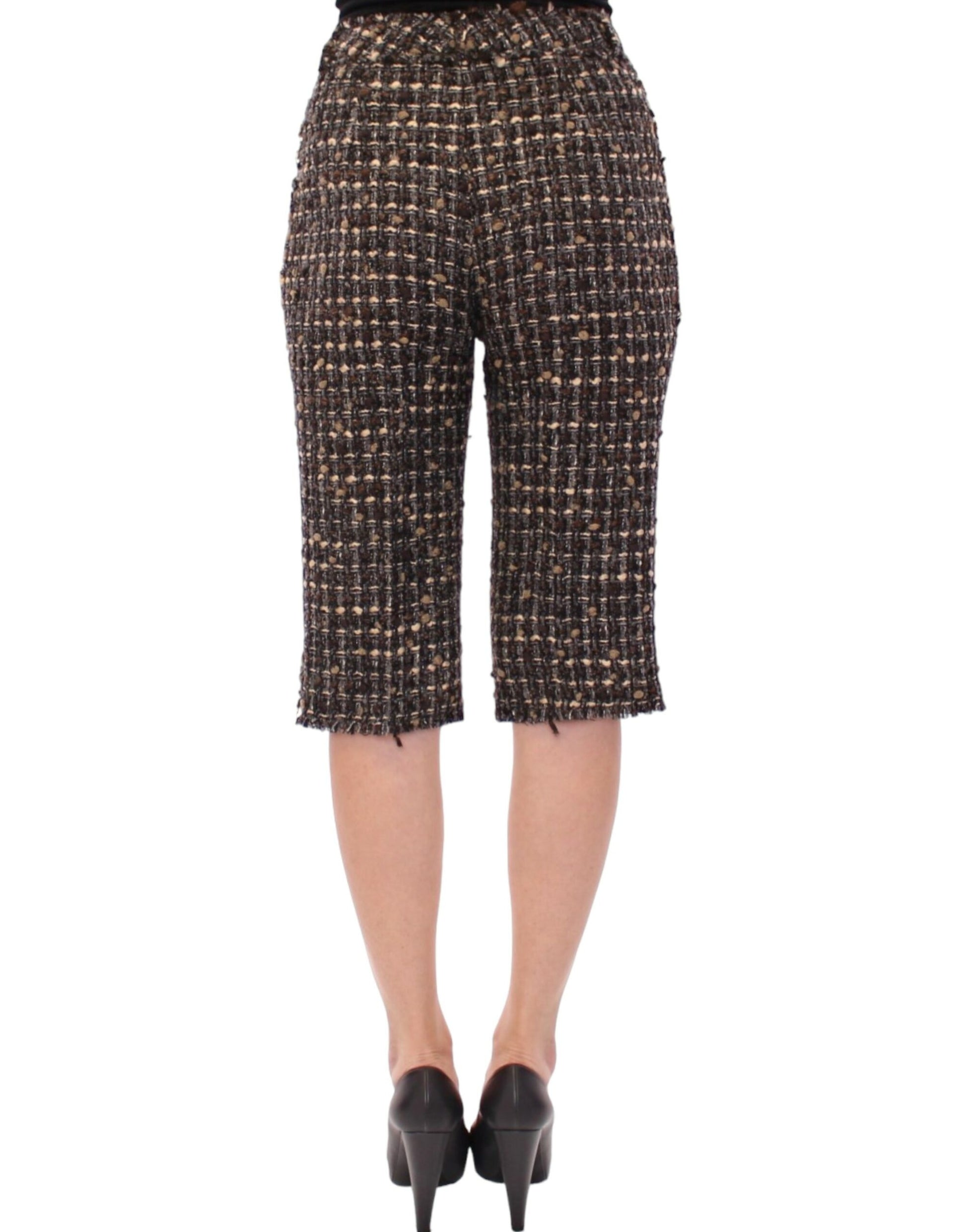 Dolce & Gabbana Multicolor Wool Shorts Pants Dolce & Gabbana
