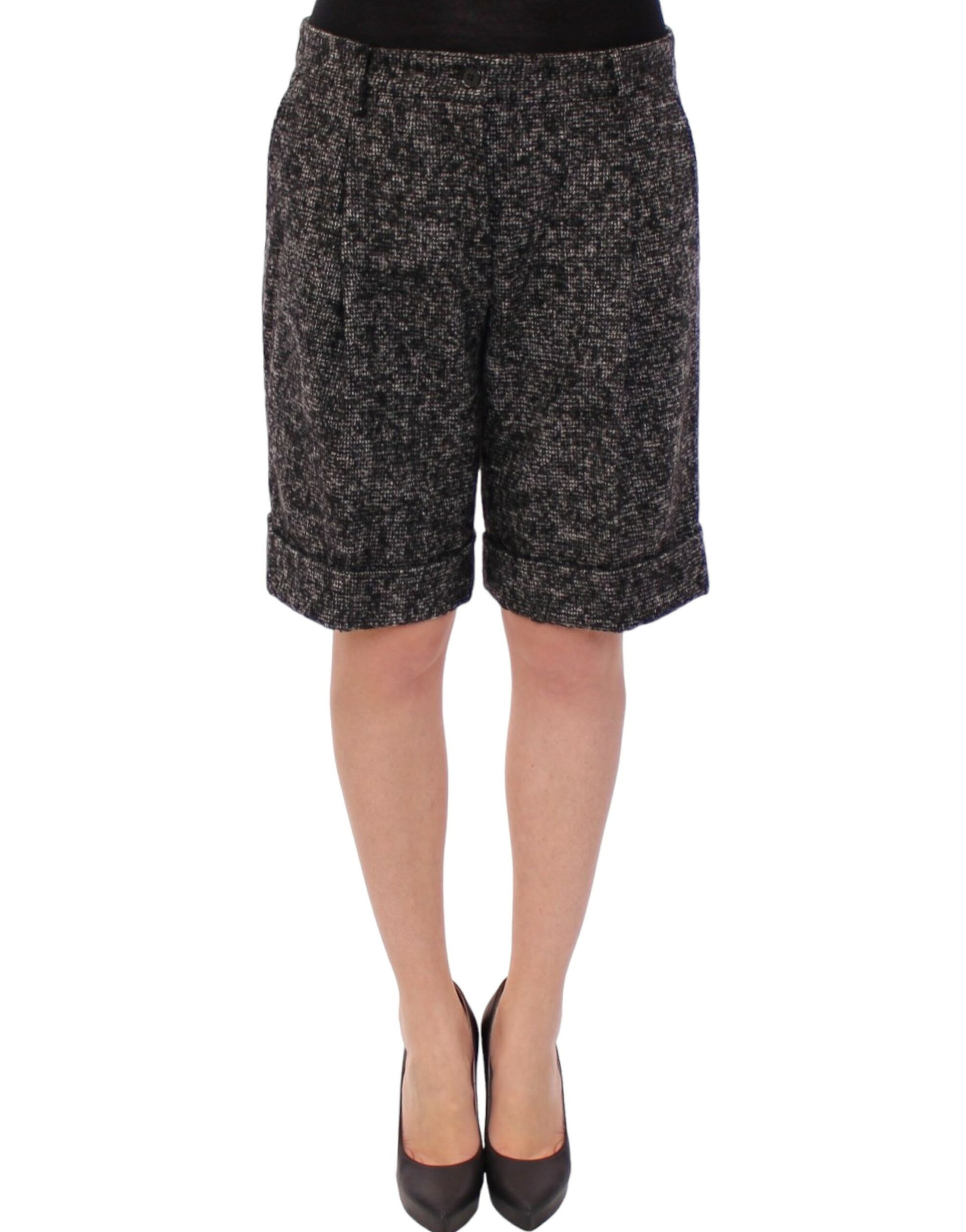 Dolce & Gabbana Gray wool shorts pants Dolce & Gabbana