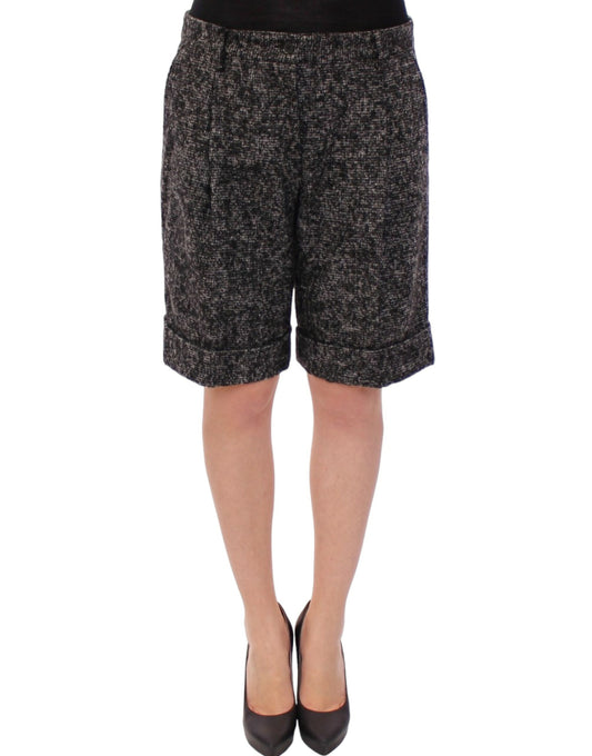 Dolce & Gabbana Gray wool shorts pants Dolce & Gabbana