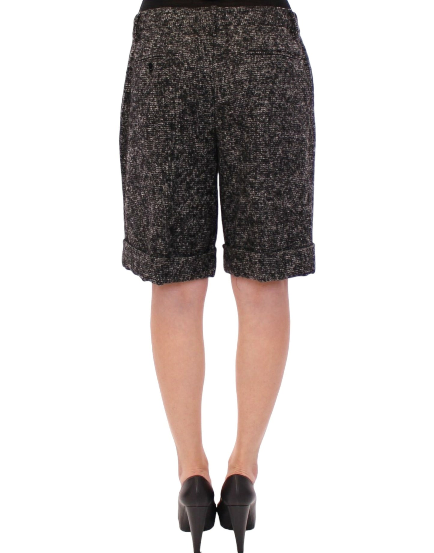 Dolce & Gabbana Gray wool shorts pants Dolce & Gabbana