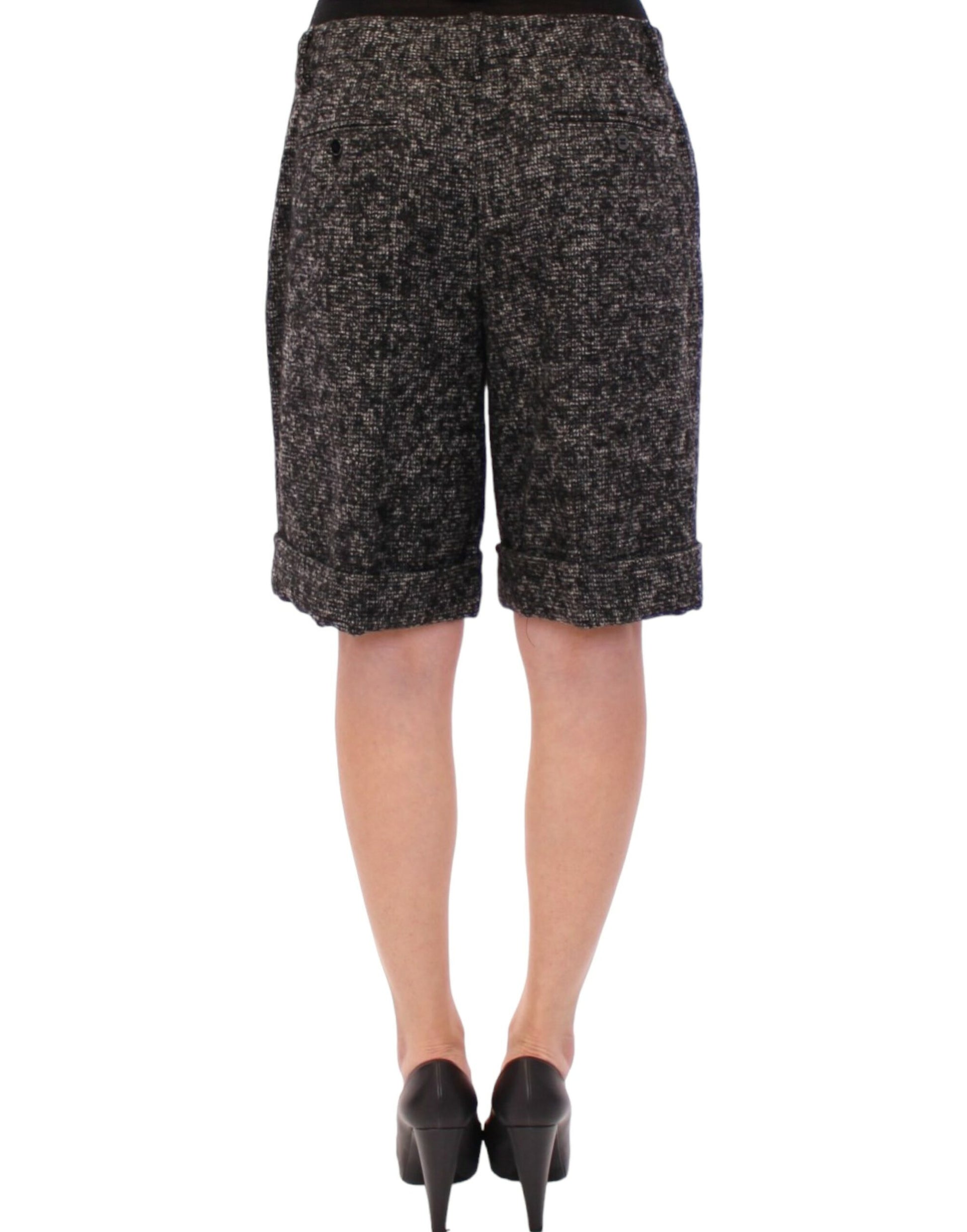 Dolce & Gabbana Gray wool shorts pants Dolce & Gabbana