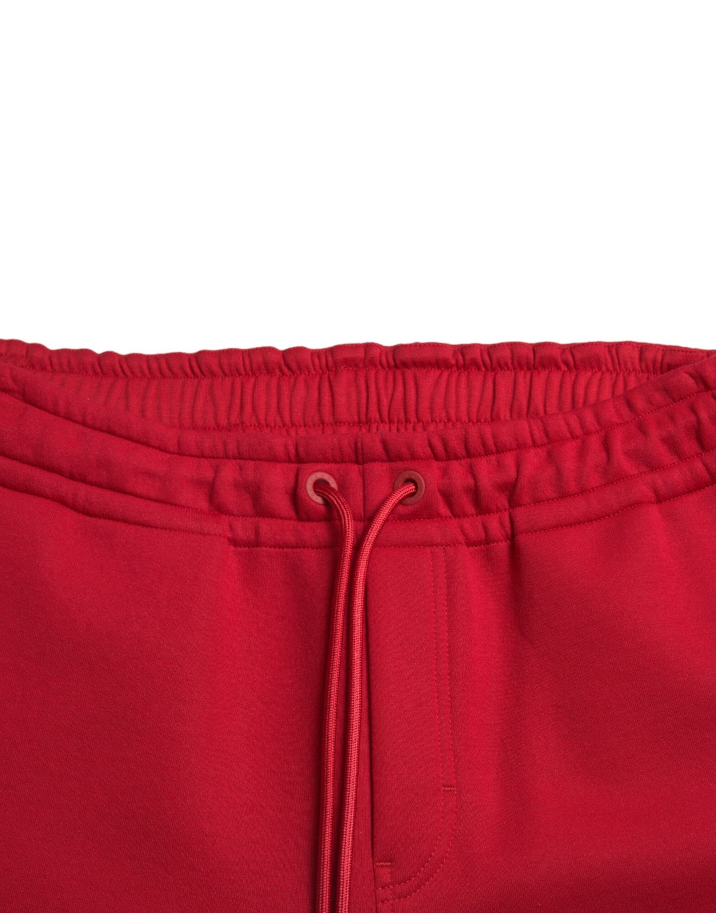 Dolce & Gabbana Red Cotton Blend Skinny Jogger Pants Dolce & Gabbana