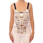 Dolce & Gabbana White sailor motive tank top