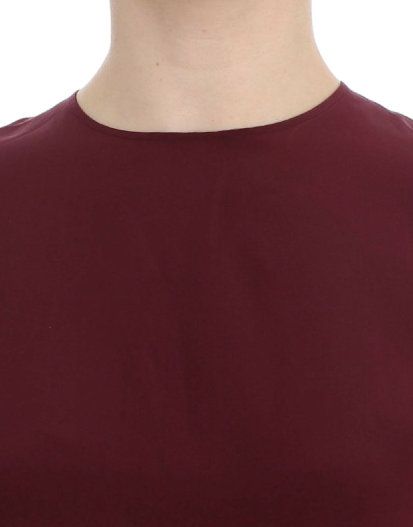 Dolce & Gabbana Red 3/4 sleeve silk blouse Dolce & Gabbana
