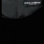 Dolce & Gabbana Black velvet shortsleeved blouse