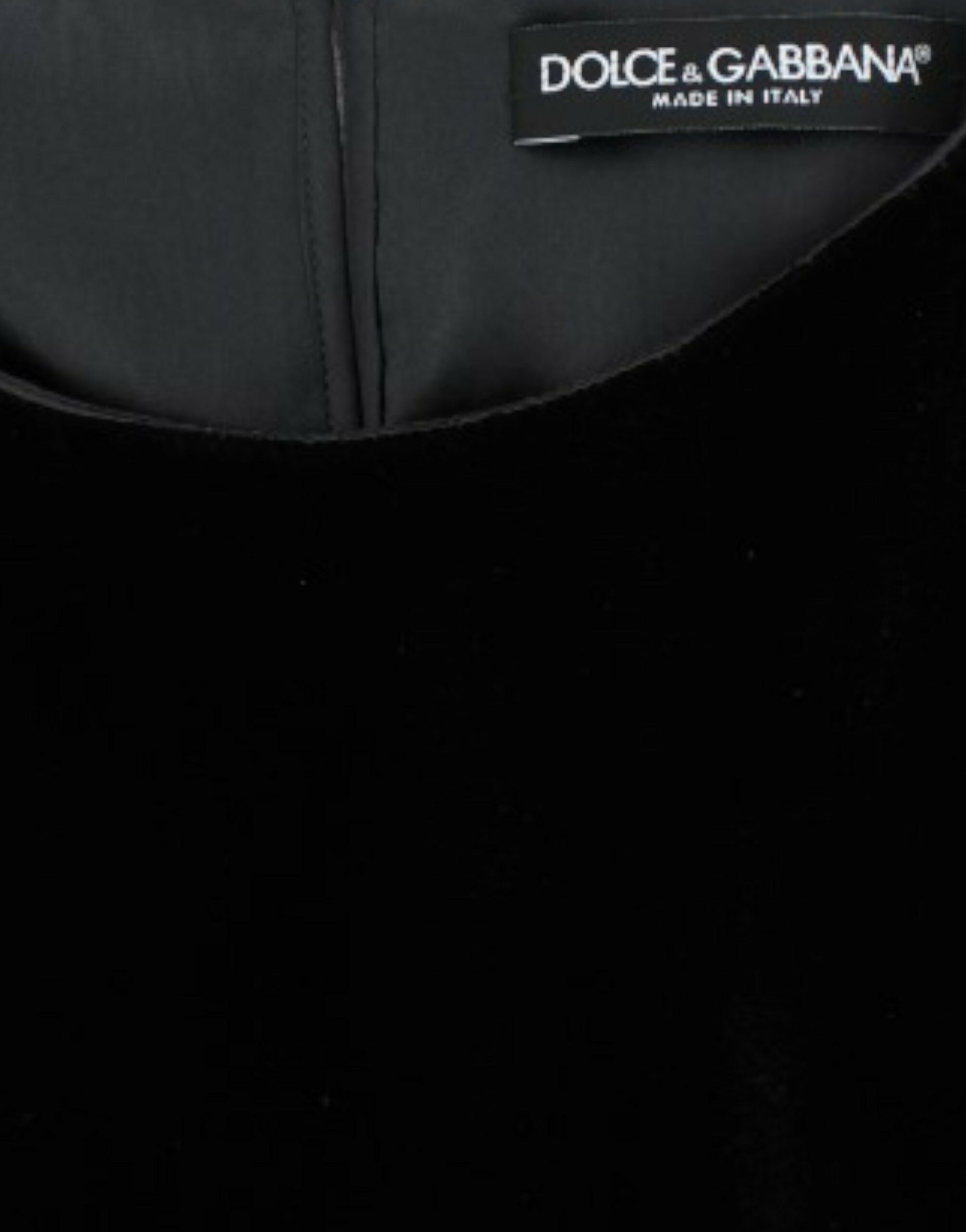 Dolce & Gabbana Black velvet shortsleeved blouse Dolce & Gabbana