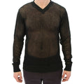 Dolce & Gabbana Dark Green Runway Netz Pullover Netted Sweater