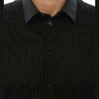 Dolce & Gabbana Dark Green Runway Netz Pullover Netted Sweater