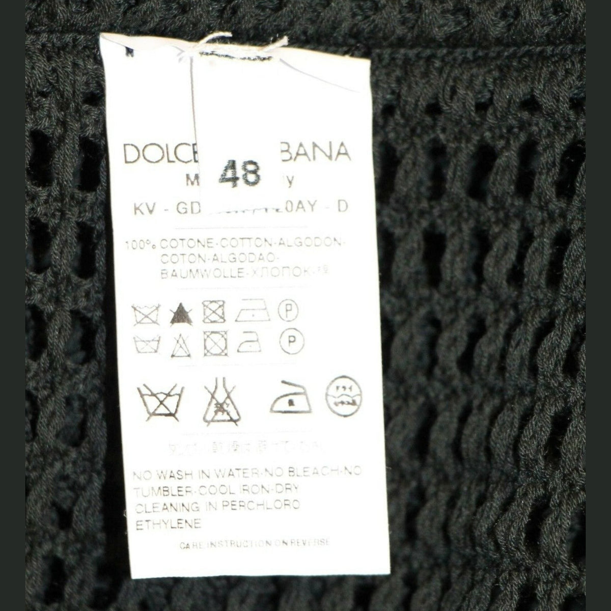 Dolce & Gabbana Dark Green Runway Netz Pullover Netted Sweater
