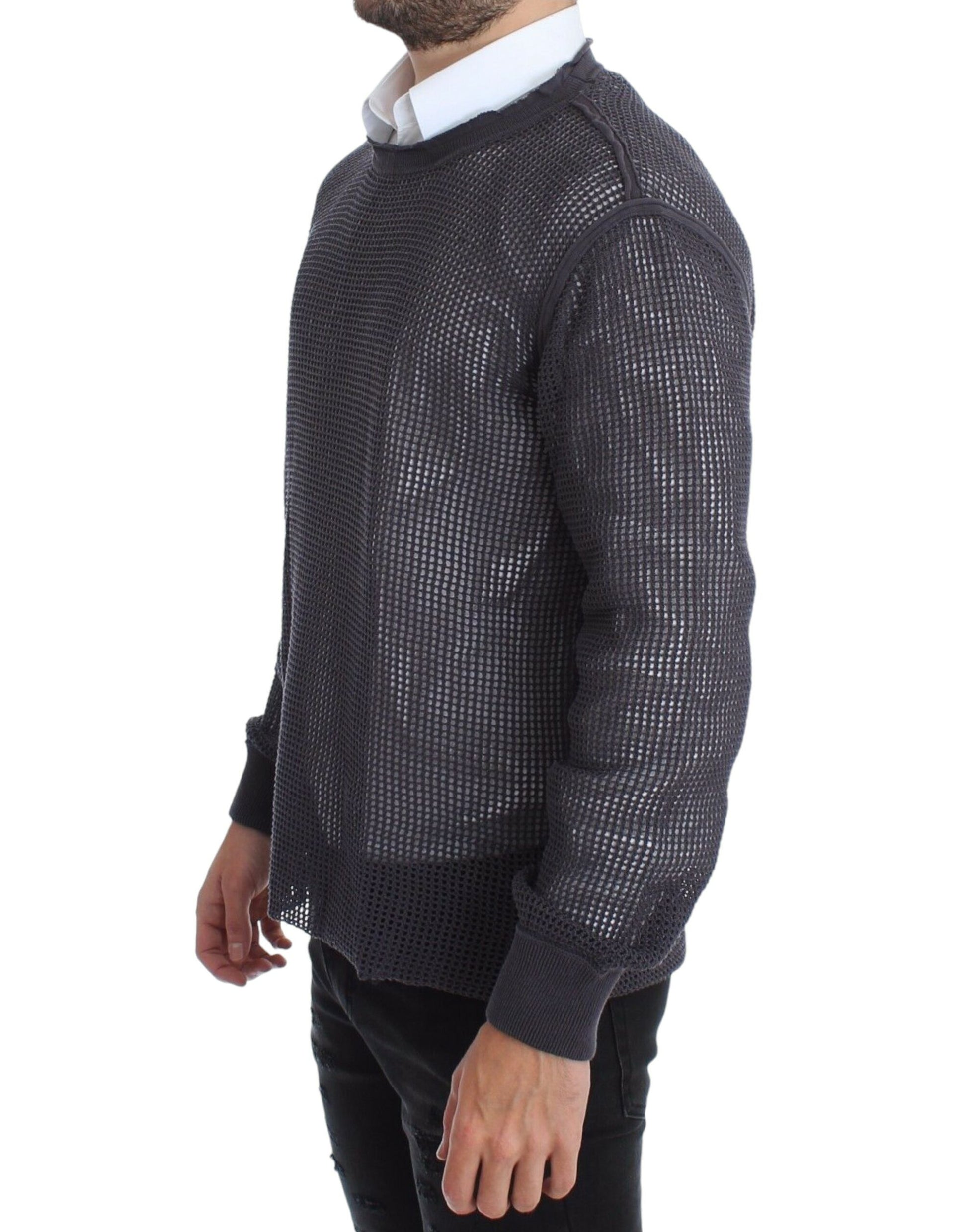 Dolce & Gabbana Purple Runway Netz Pullover Netted Sweater Dolce & Gabbana