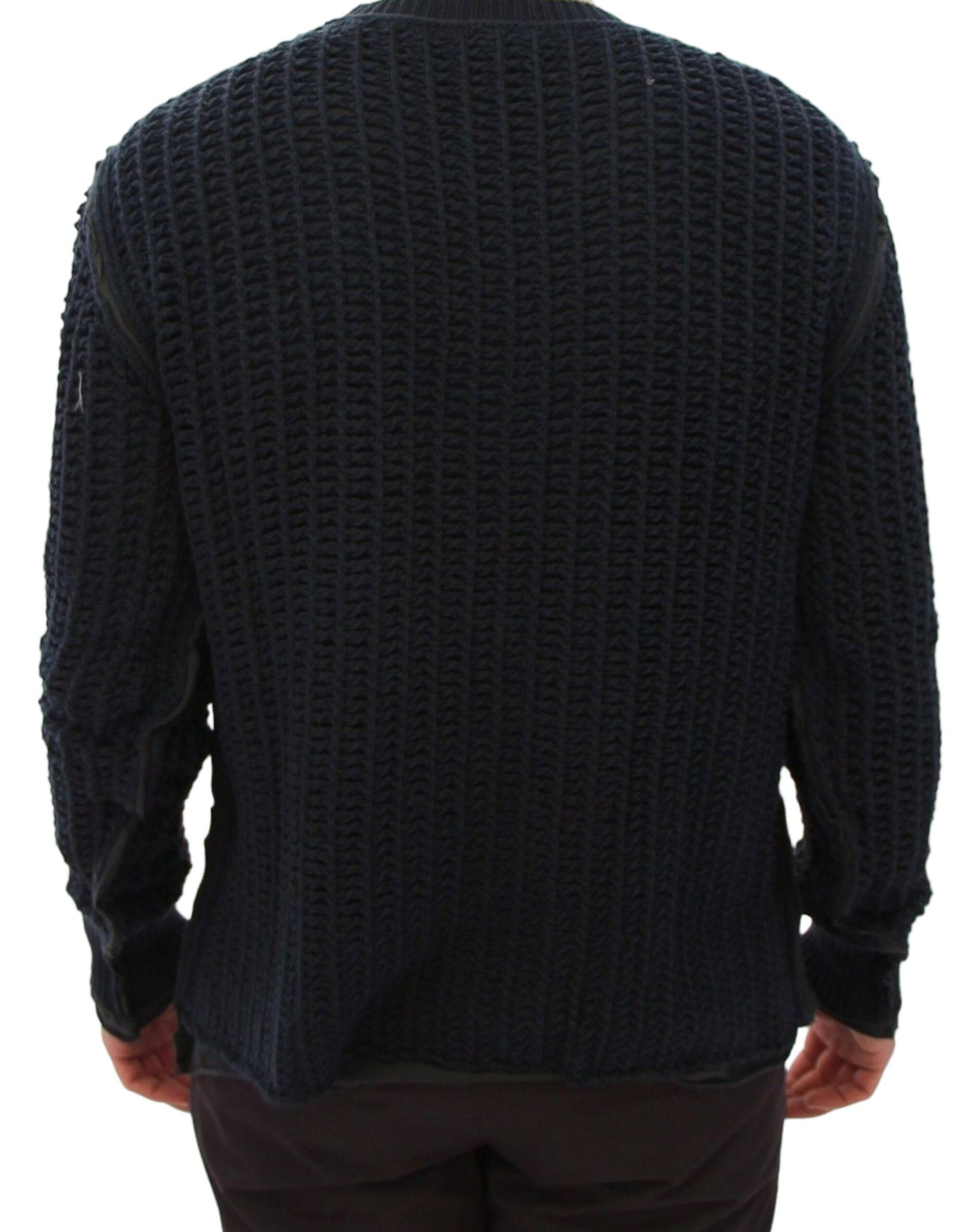 Dolce & Gabbana Blue Runway Netz Pullover Netted Sweater Dolce & Gabbana