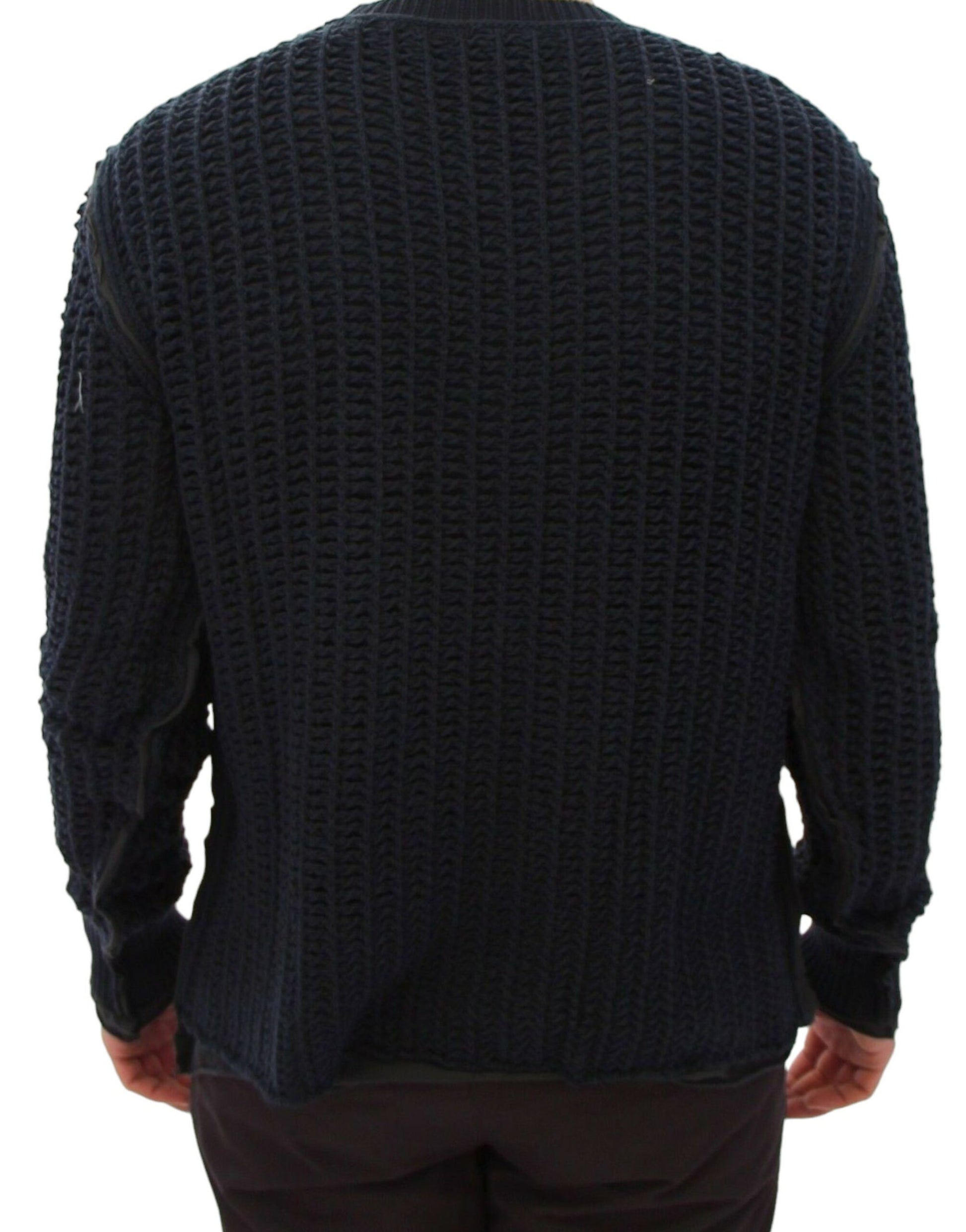 Dolce & Gabbana Blue Runway Netz Pullover Netted Sweater Dolce & Gabbana