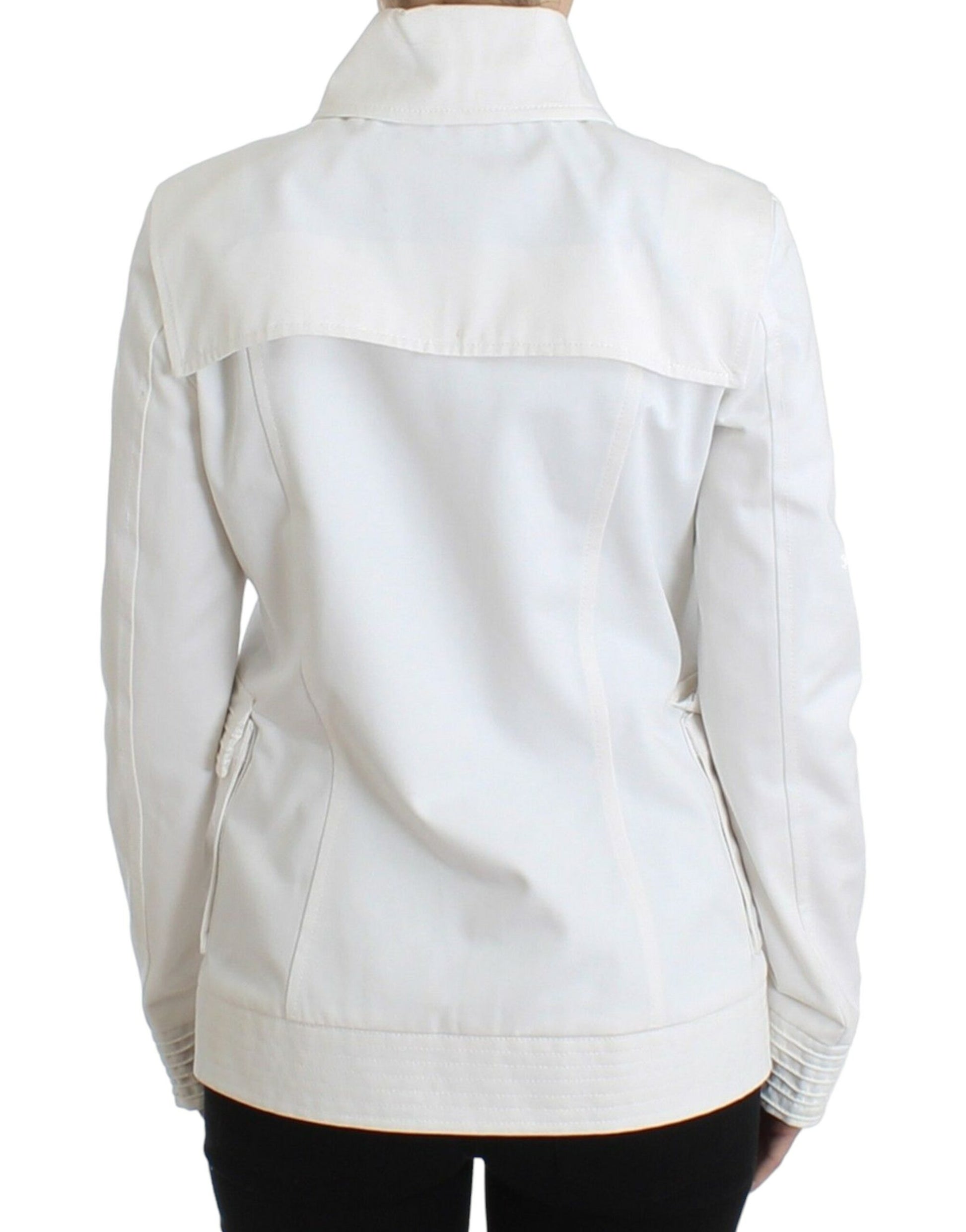 GF Ferre White Double Breasted Jacket Coat Blazer GF Ferre