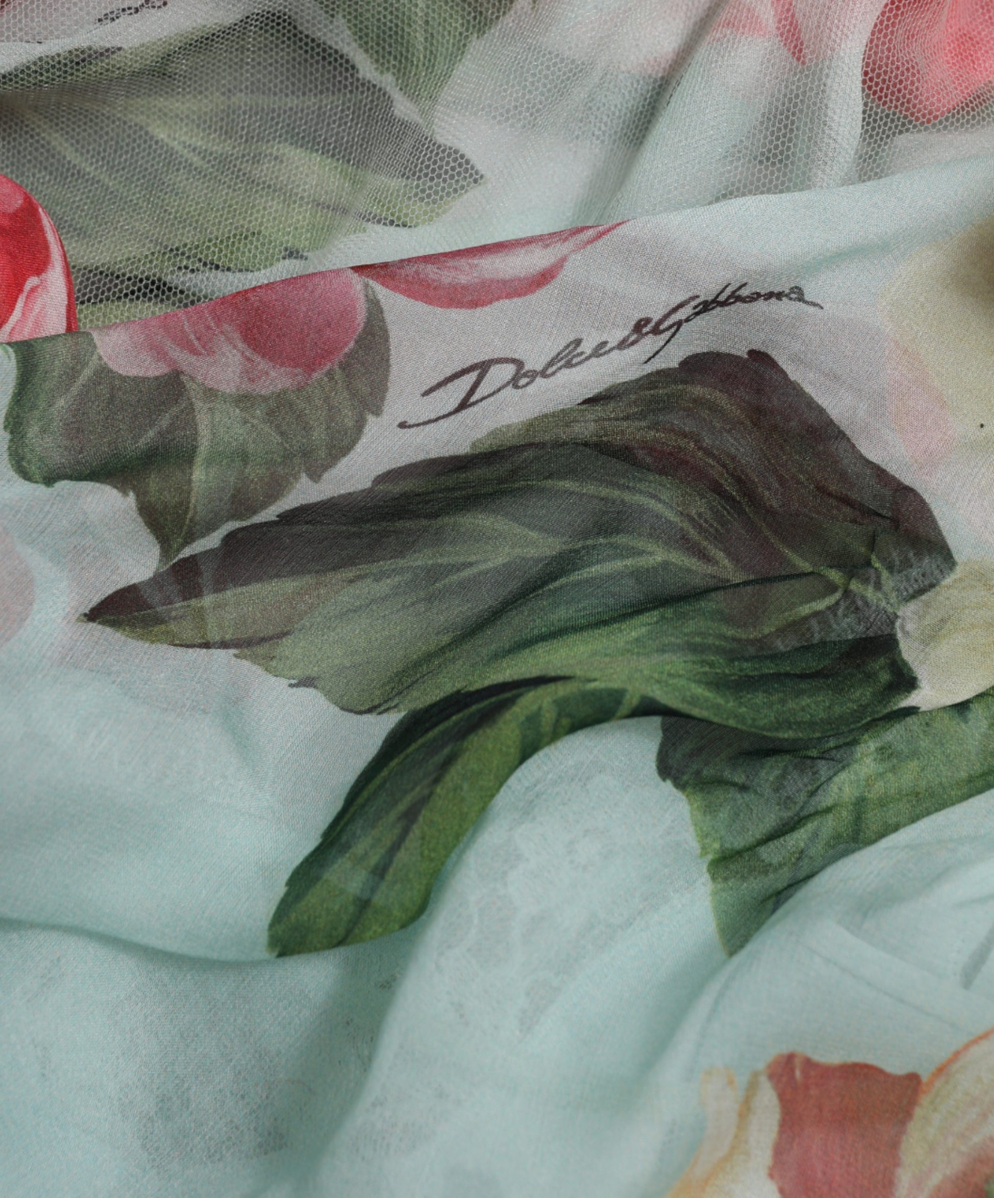 Dolce & Gabbana Blue Floral Print Tiered Long Maxi Dress Dolce & Gabbana