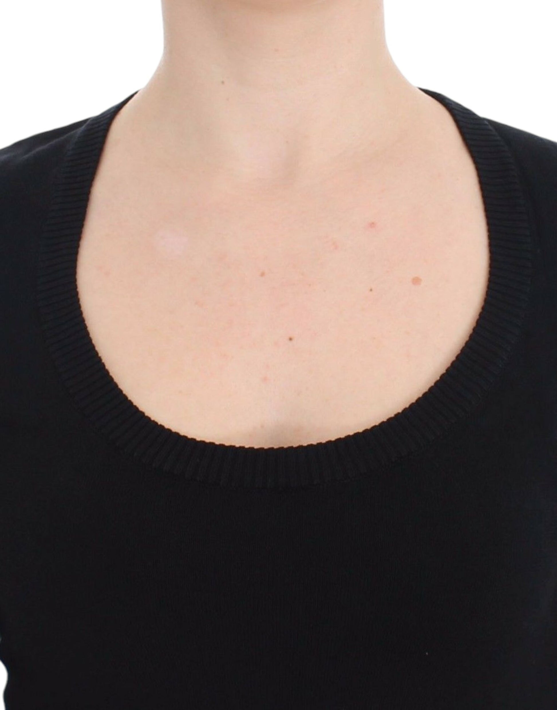 Dolce & Gabbana Black Cashmere Crewneck Sweater Pullover Dolce & Gabbana