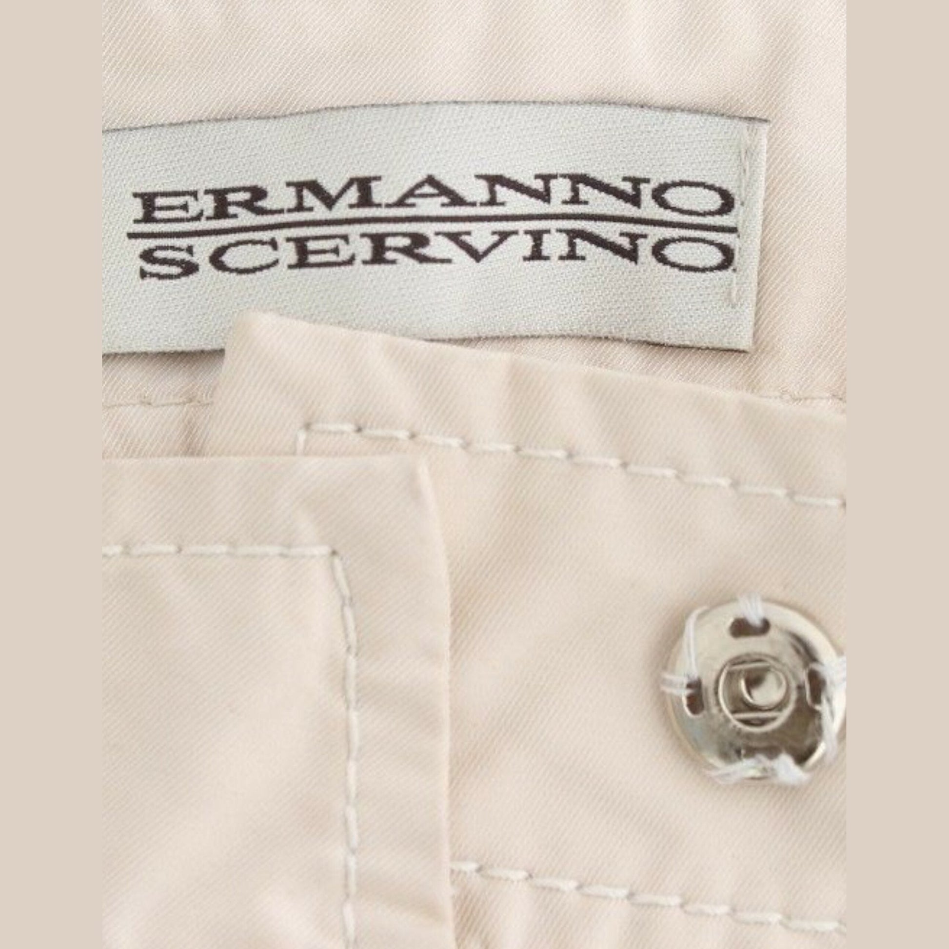 Ermanno Scervino Beige Chinos Casual Dress Pants Khakis Ermanno Scervino