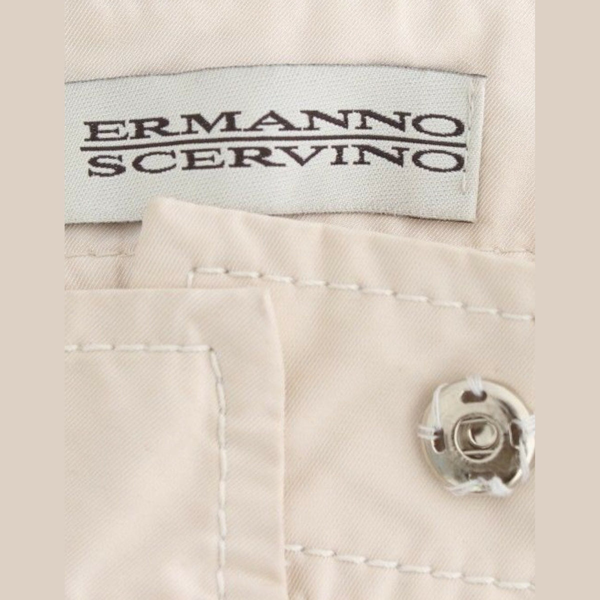Ermanno Scervino Beige Chinos Casual Dress Pants Khakis