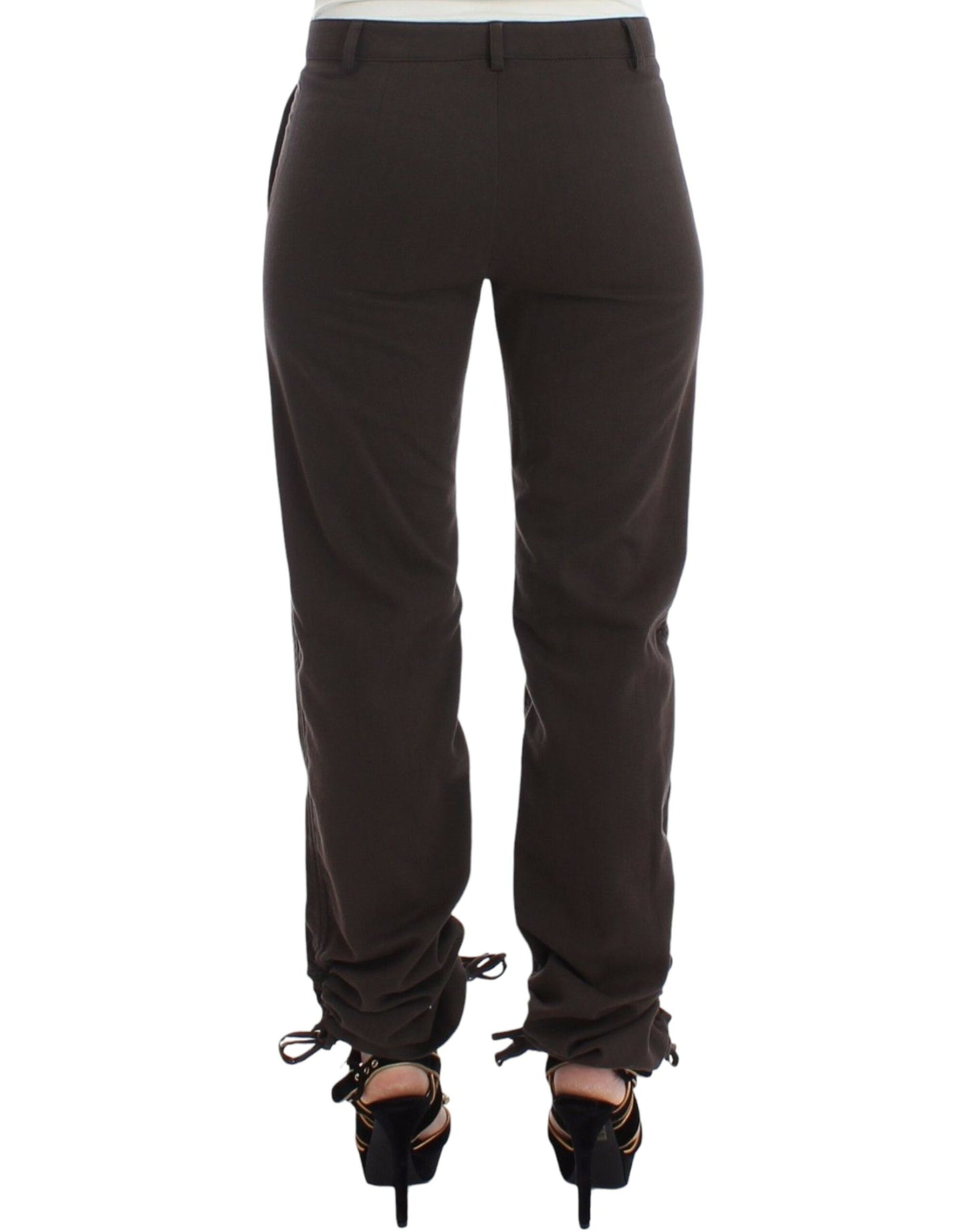 Ermanno Scervino Brown Chinos Casual Dress Pants Khakis Ermanno Scervino