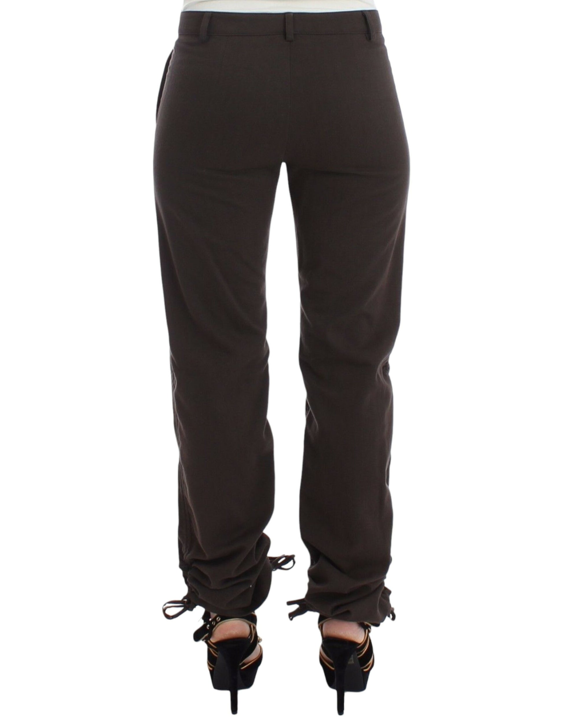Ermanno Scervino Brown Chinos Casual Dress Pants Khakis Ermanno Scervino