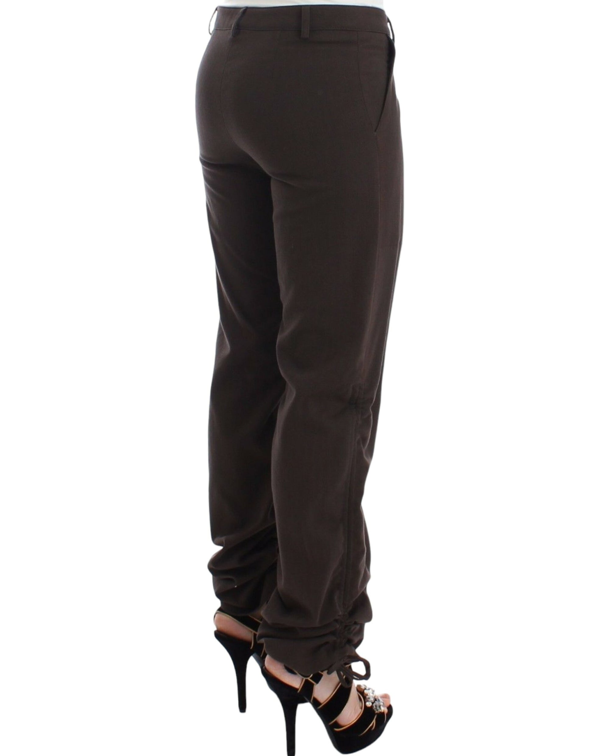Ermanno Scervino Brown Chinos Casual Dress Pants Khakis Ermanno Scervino