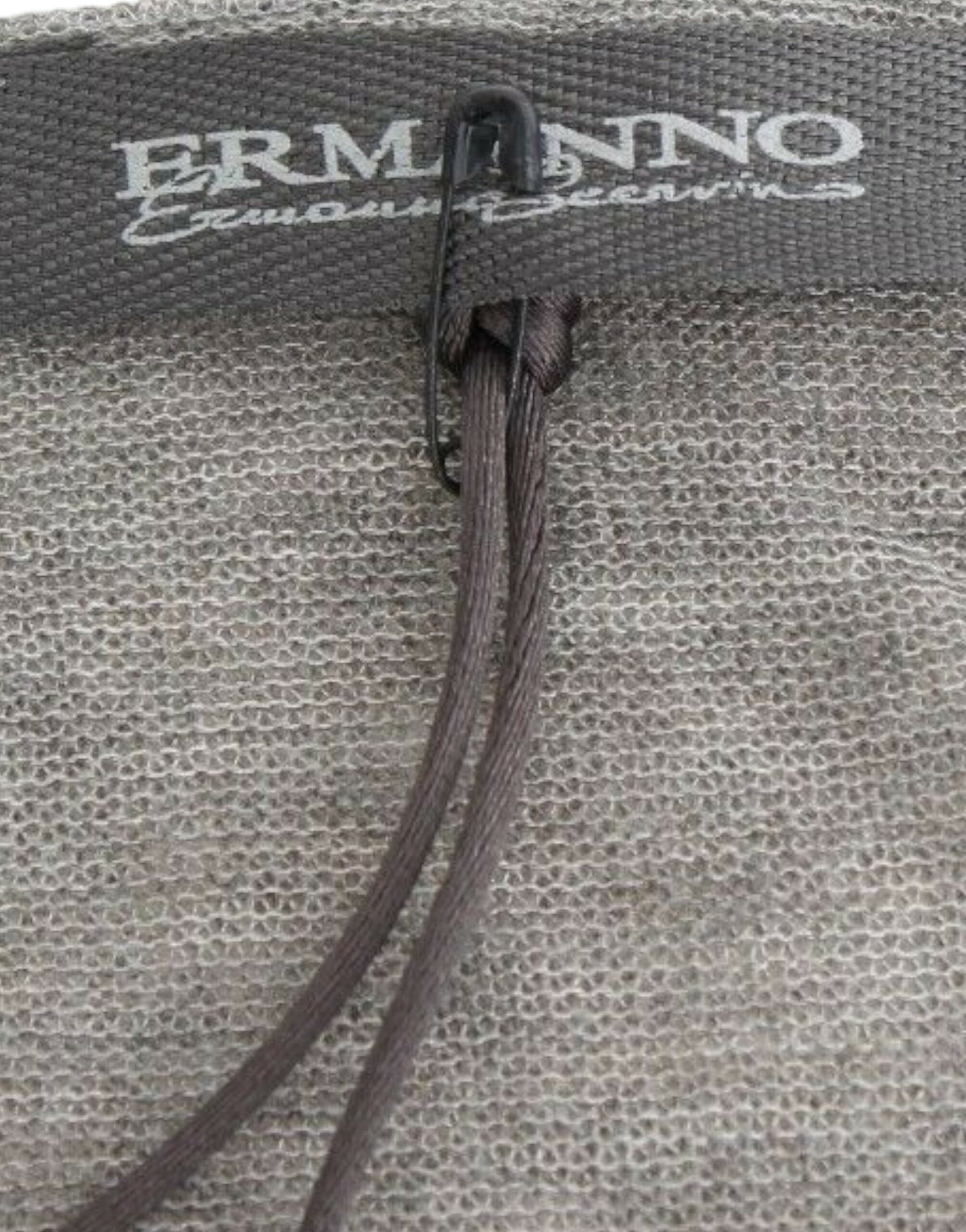 Ermanno Scervino Gray Wool Blend Stretch Long Sleeve Sweater Ermanno Scervino