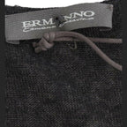 Ermanno Scervino Black Wool Blend Stretch Long Sleeve Sweater