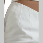 Dolce & Gabbana Black White Cotton Cut Out Waist Tapered Pants