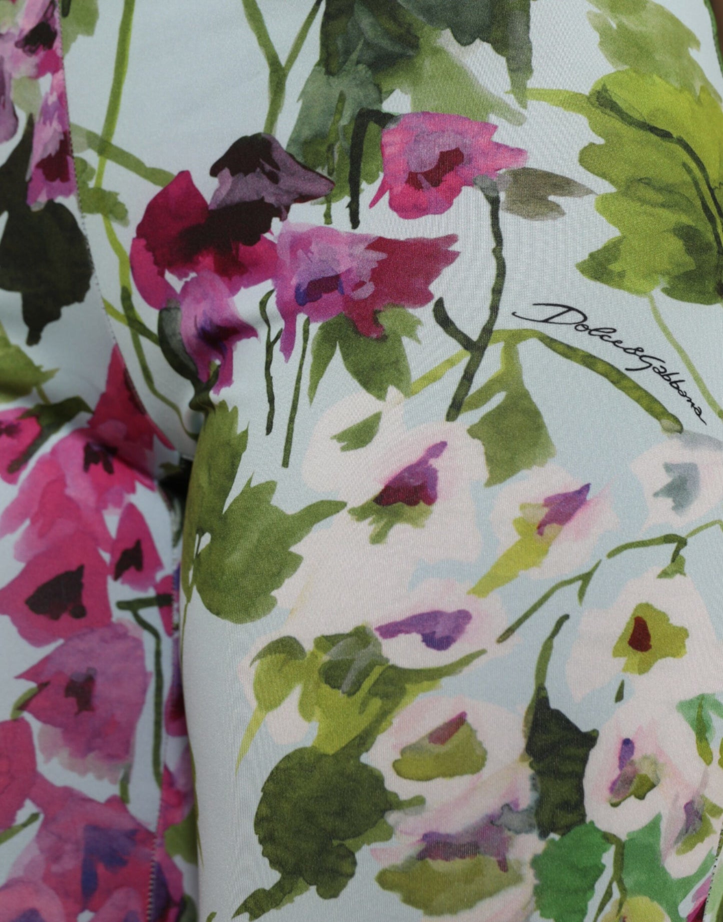 Dolce & Gabbana Multicolor Floral High Waist Leggings Pants Dolce & Gabbana