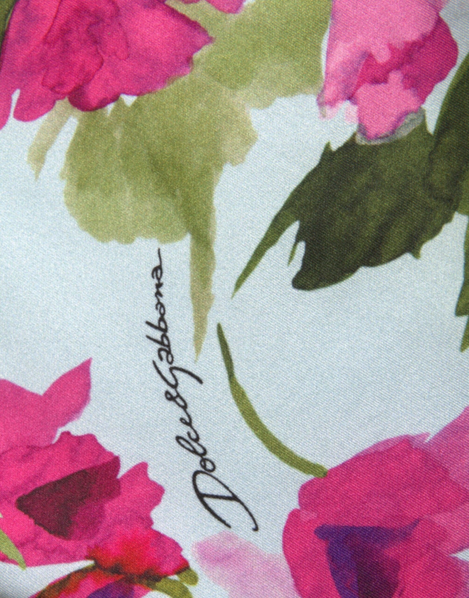 Dolce & Gabbana Multicolor Floral High Waist Leggings Pants Dolce & Gabbana