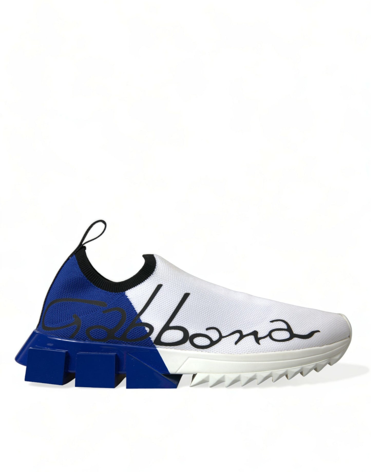 Dolce & Gabbana White Blue Sorrento Low Top Men Casual Sneakers Shoes Dolce & Gabbana