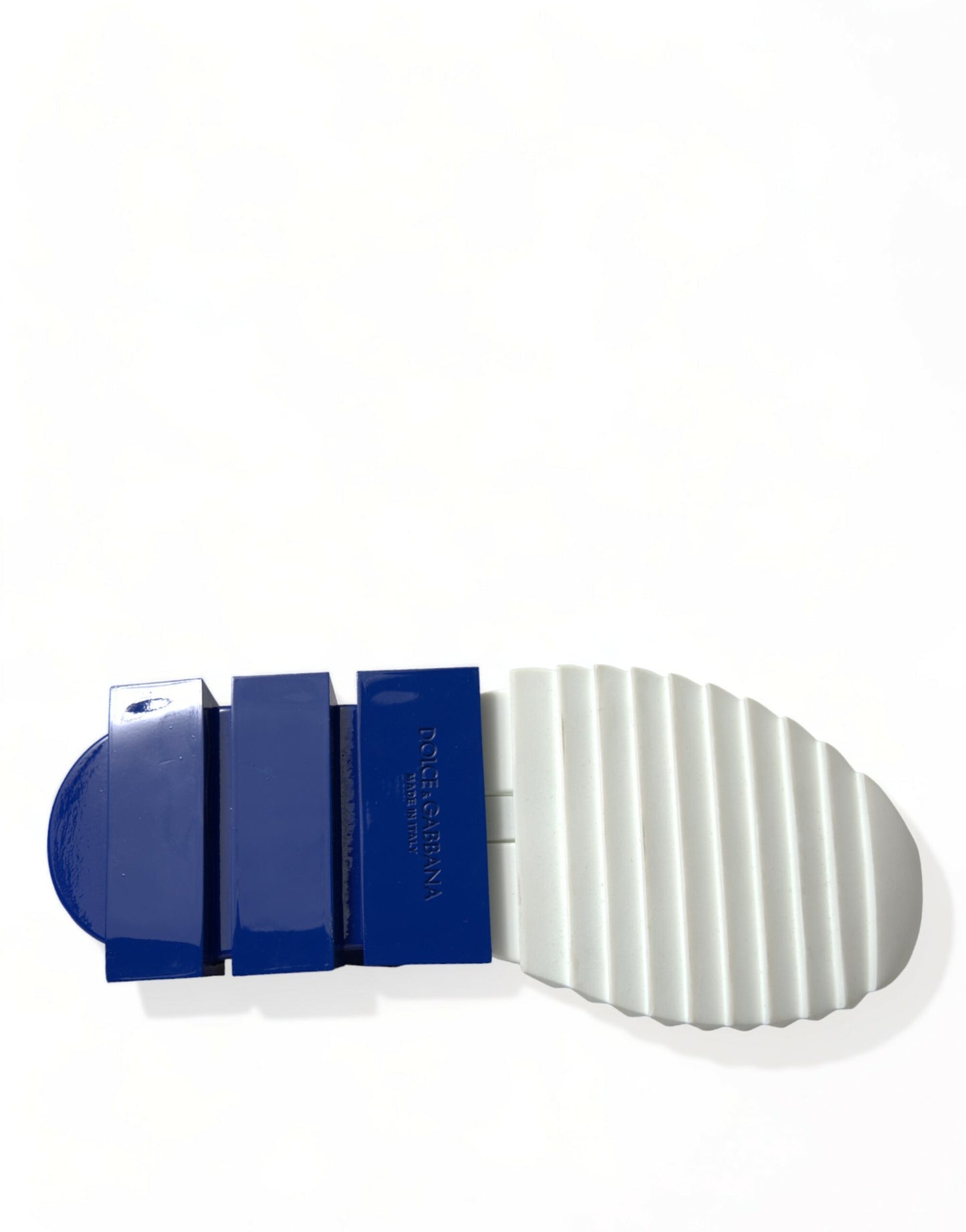 Dolce & Gabbana White Blue Sorrento Low Top Men Casual Sneakers Shoes Dolce & Gabbana