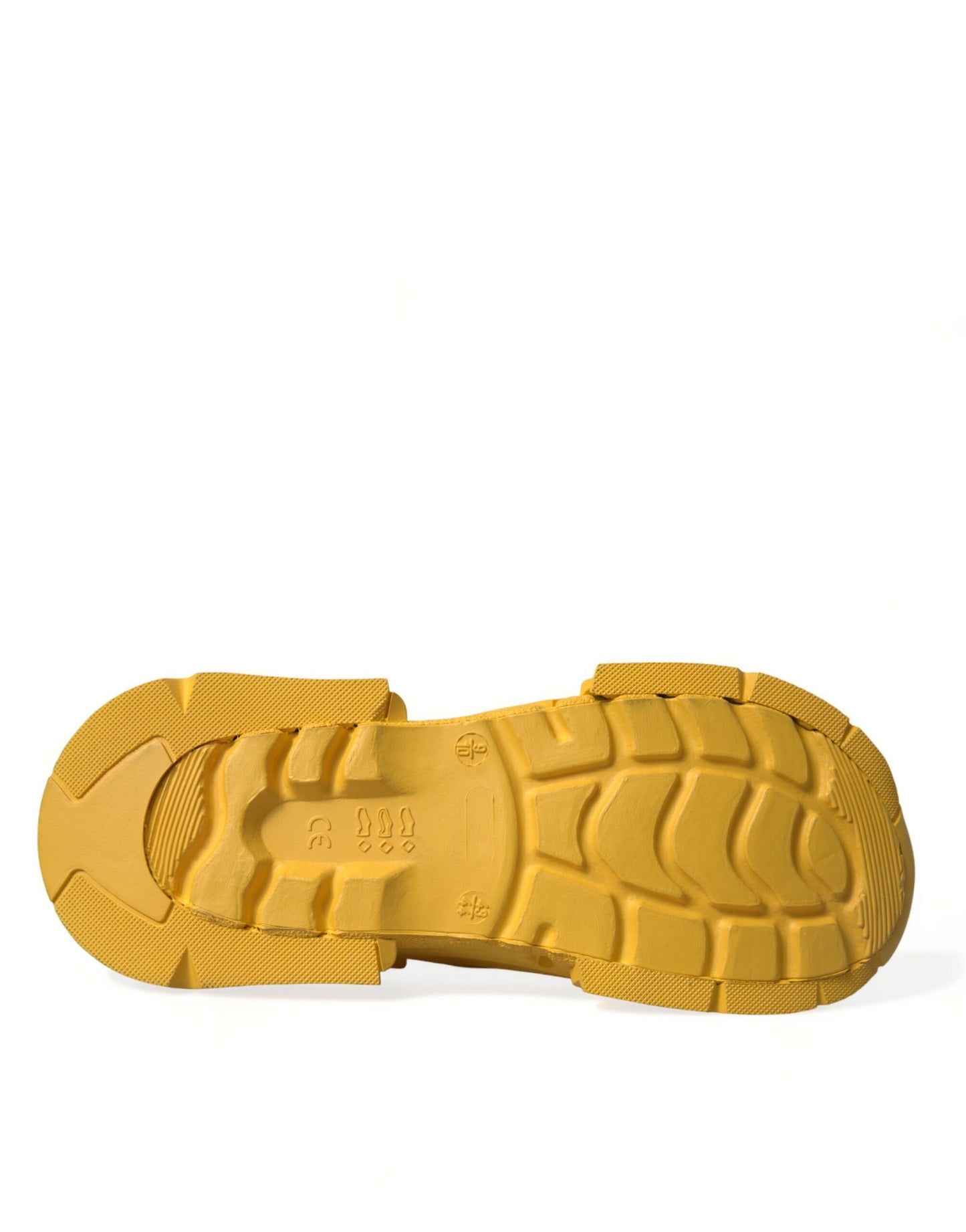 Dolce & Gabbana Yellow Green Rubber Clogs Men Slippers Men Shoes Dolce & Gabbana