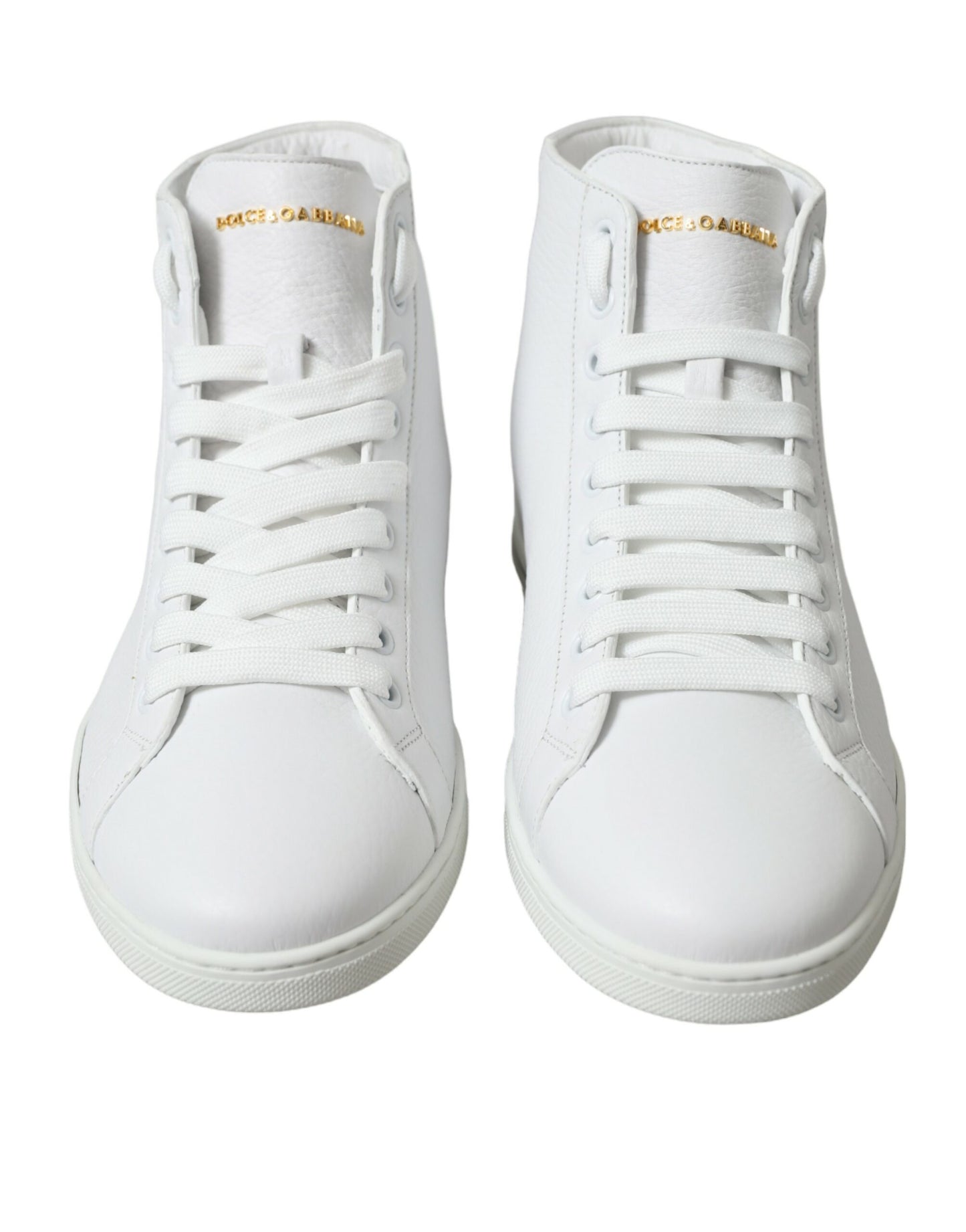 Dolce & Gabbana White Saint Tropez High Top Men Sneakers Shoes Dolce & Gabbana