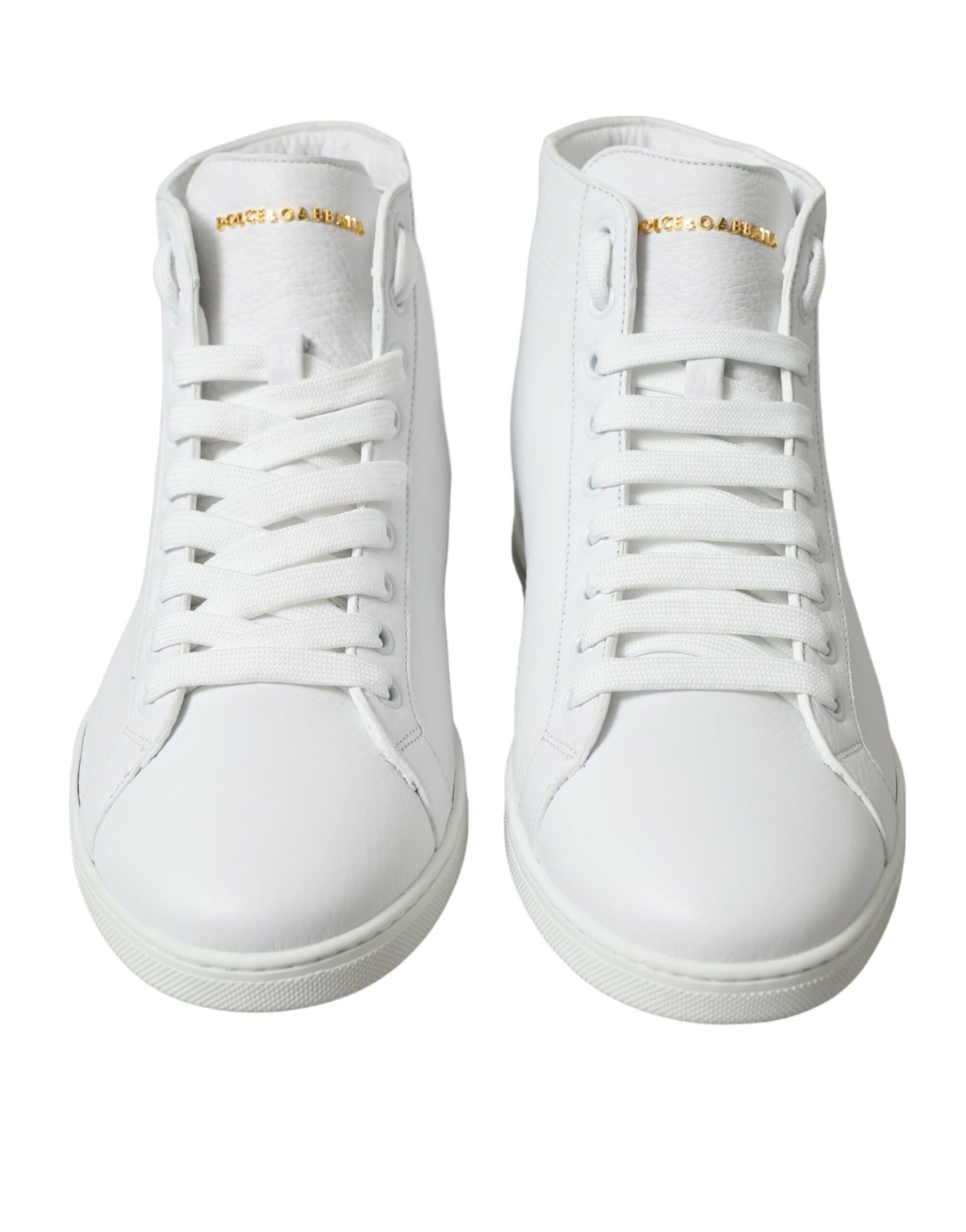 Dolce & Gabbana White Saint Tropez High Top Men Sneakers Shoes Dolce & Gabbana