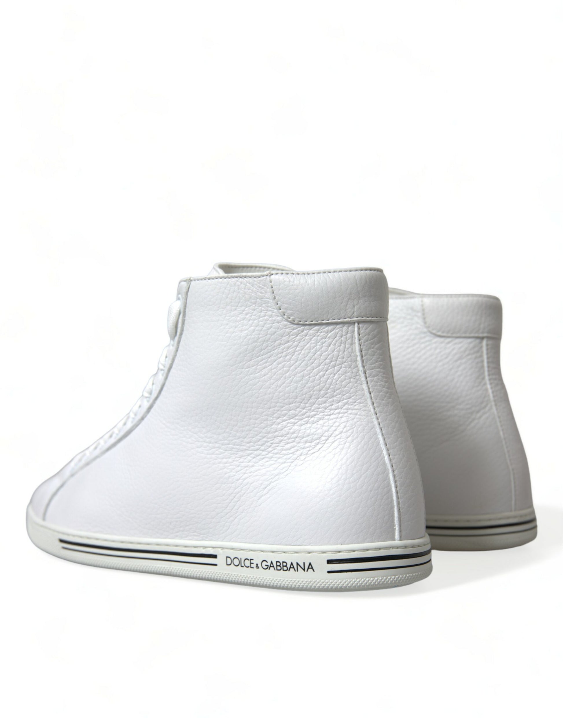 Dolce & Gabbana White Saint Tropez High Top Men Sneakers Shoes Dolce & Gabbana