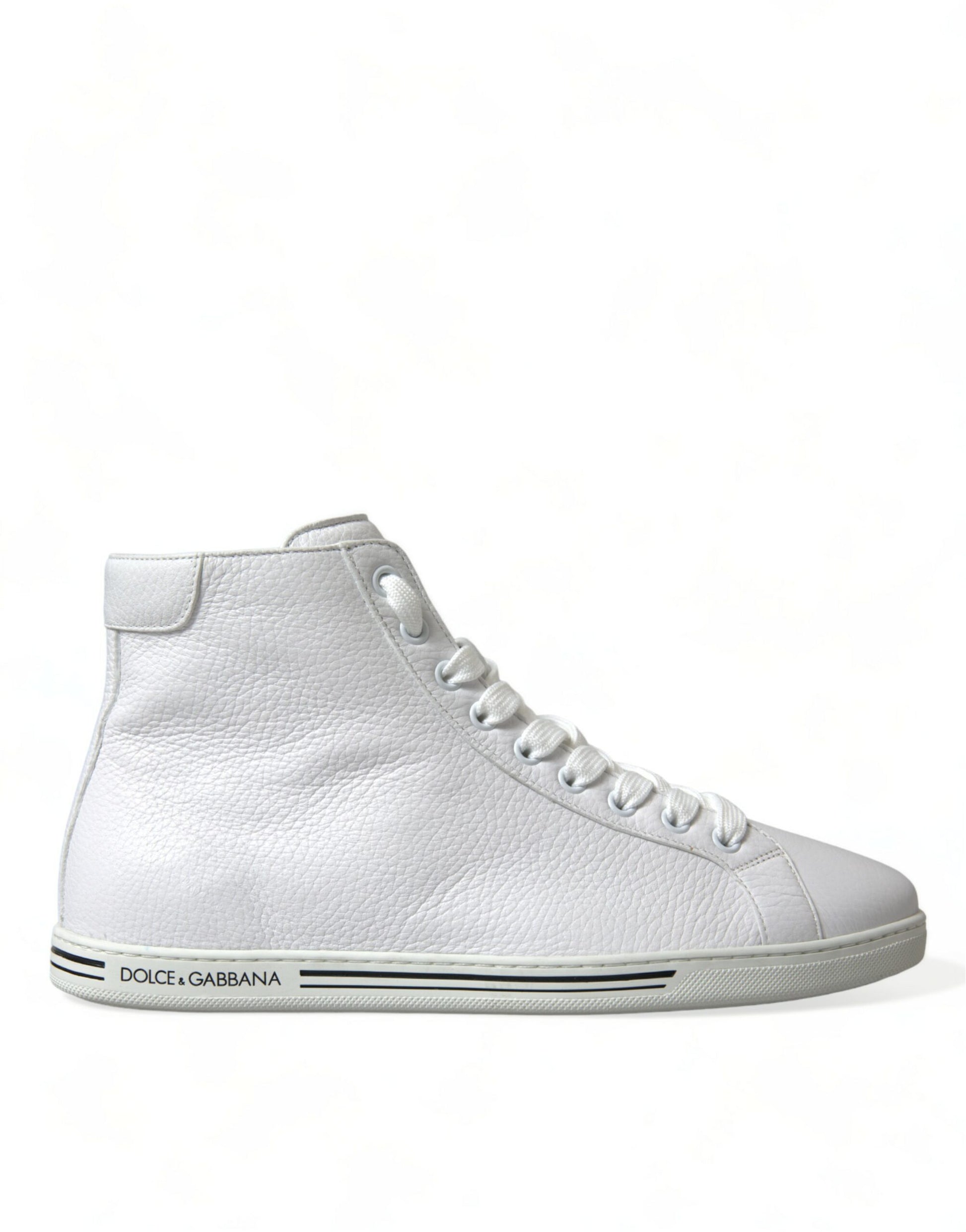 Dolce & Gabbana White Saint Tropez High Top Men Sneakers Shoes Dolce & Gabbana