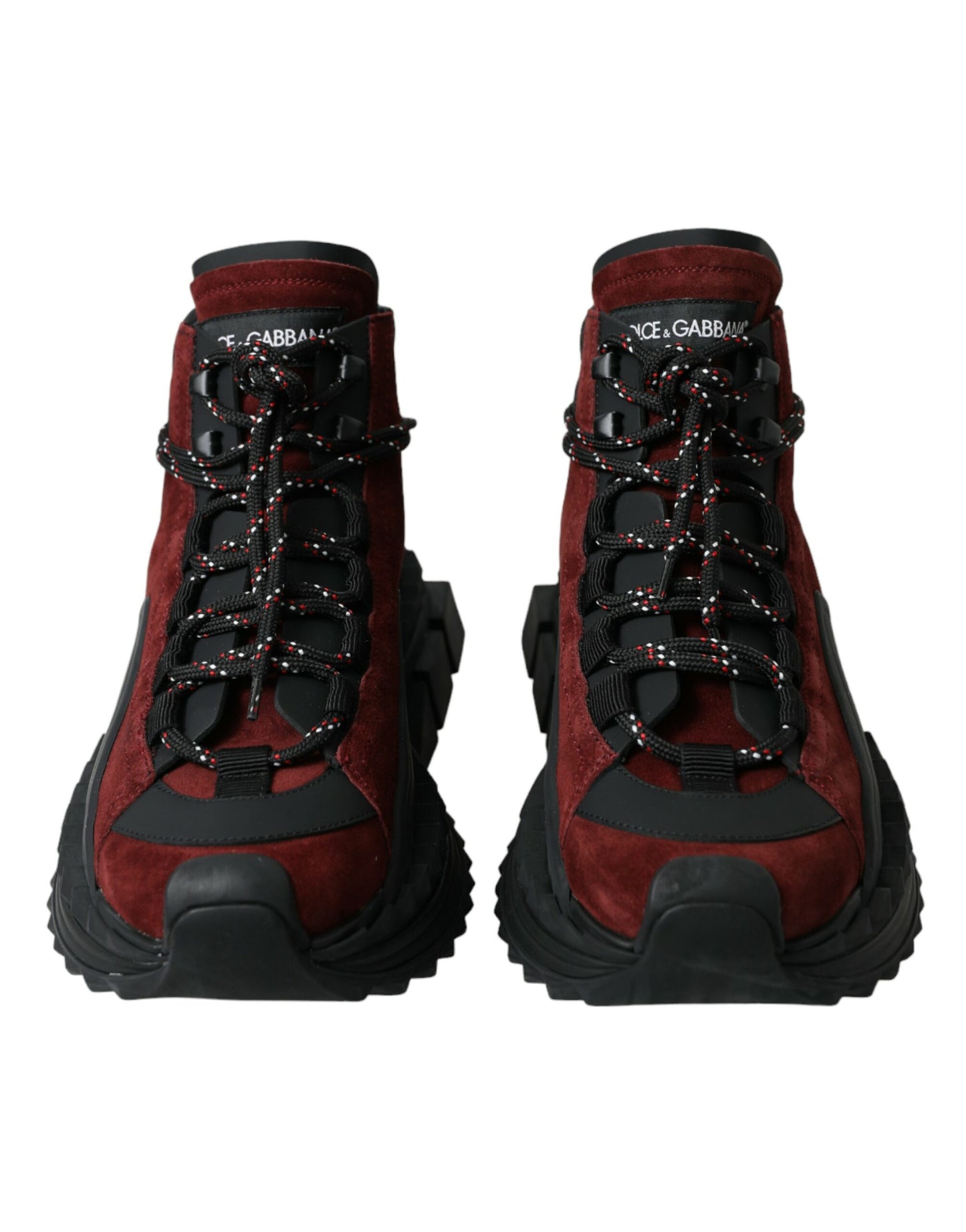 Dolce & Gabbana Burgundy Super King High Top Men Sneakers Shoes Dolce & Gabbana