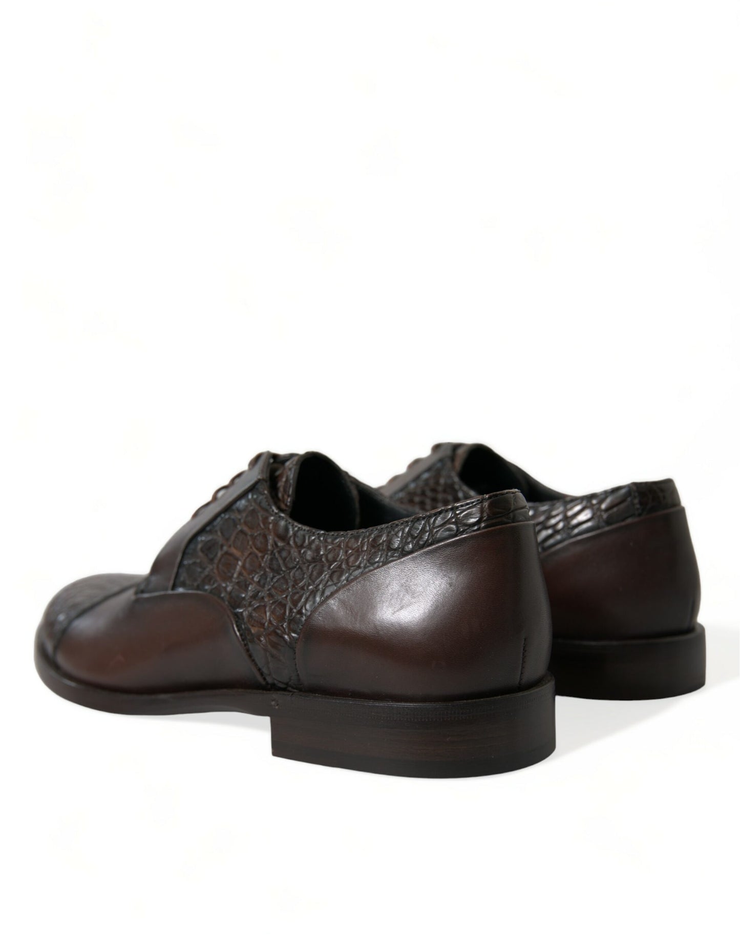 Dolce & Gabbana Brown Exotic Leather Lace Up Oxford Dress Shoes Dolce & Gabbana