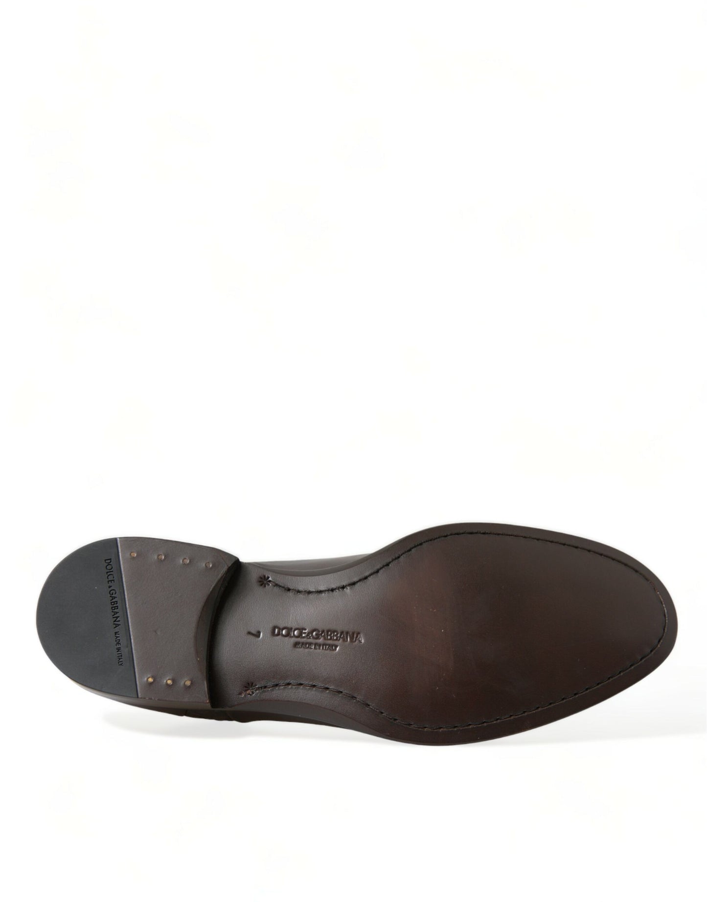 Dolce & Gabbana Brown Exotic Leather Lace Up Oxford Dress Shoes Dolce & Gabbana