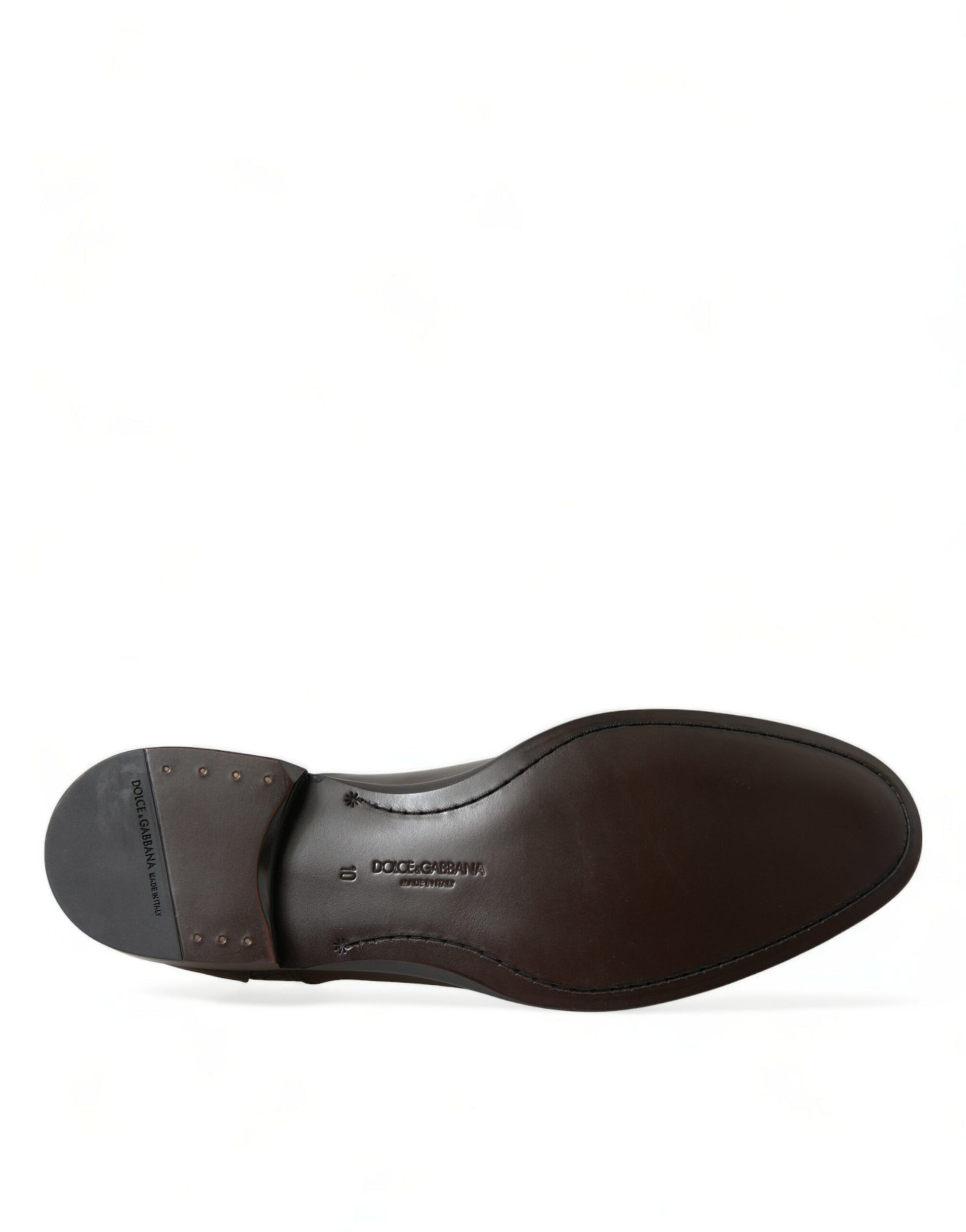 Dolce & Gabbana Brown Exotic Leather Formal Men Dress Shoes Dolce & Gabbana