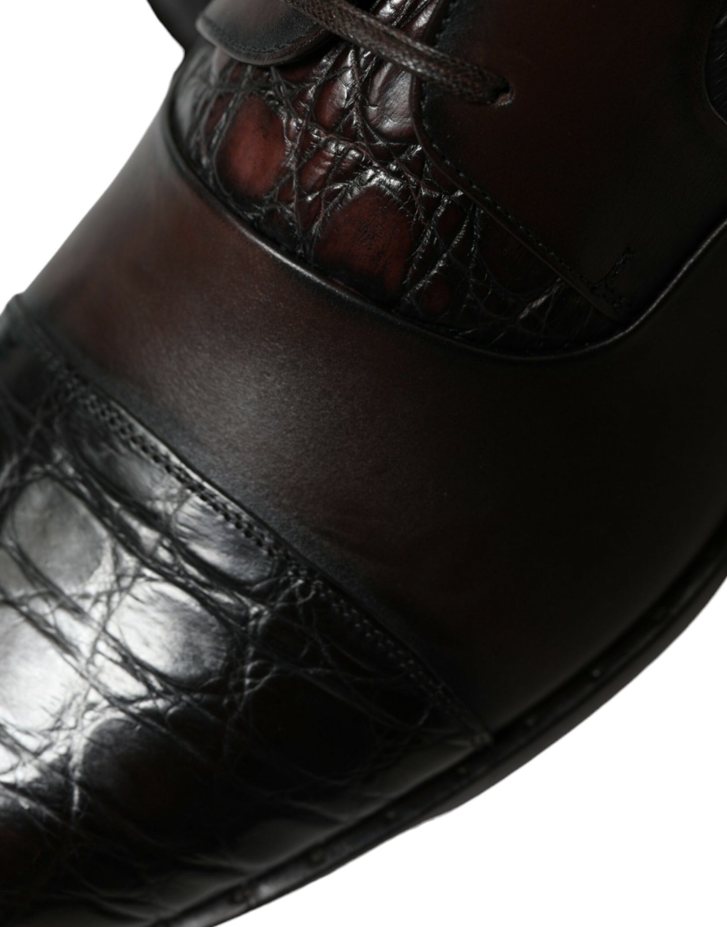 Dolce & Gabbana Brown Exotic Leather Formal Men Dress Shoes Dolce & Gabbana