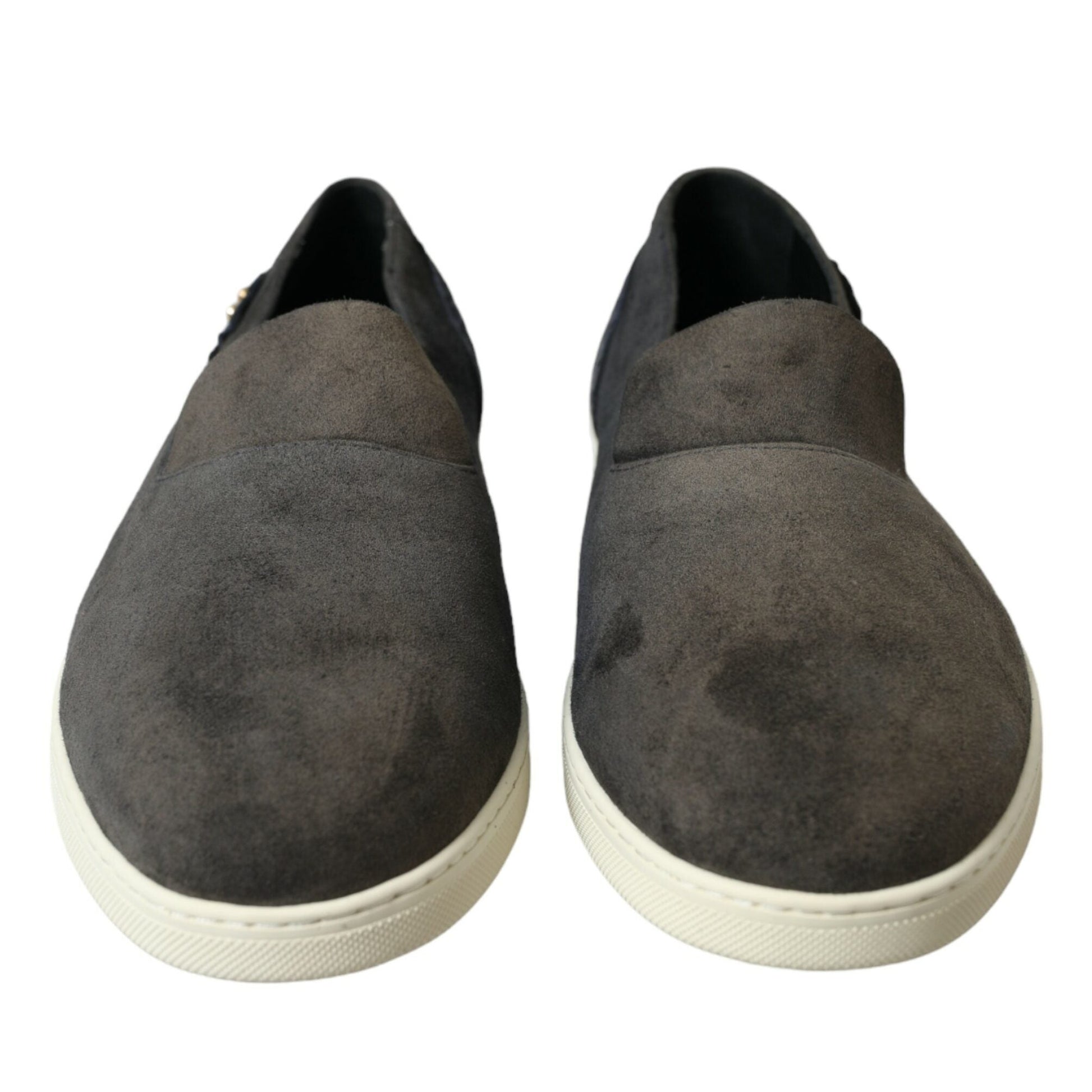 Dolce & Gabbana Blue Suede Caiman Men Loafers Slippers Shoes Dolce & Gabbana