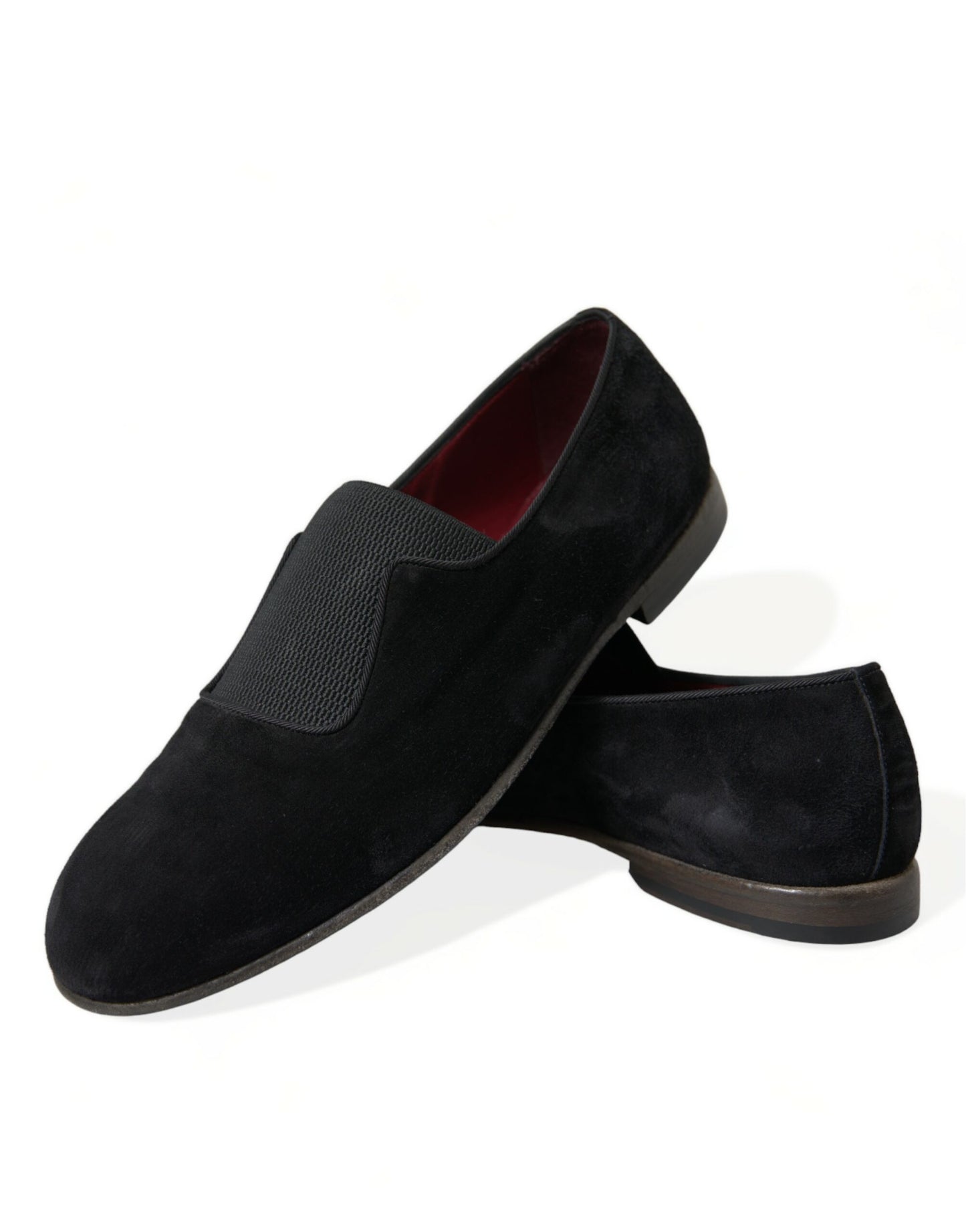 Dolce & Gabbana Black RUNWAY Velour AMALFI Loafers Shoes Dolce & Gabbana